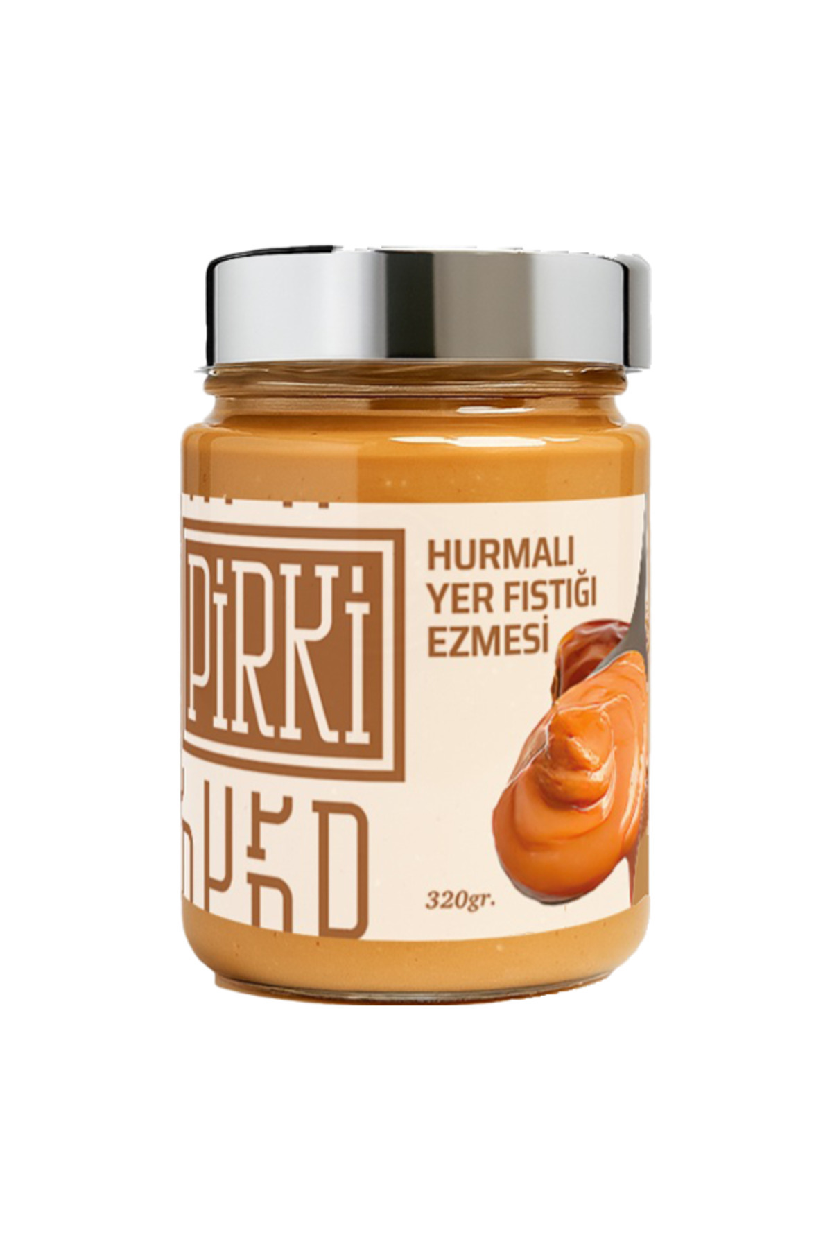 PİRKİ GIDA Fıstık Ezmesi Hurmalı 320 g.
