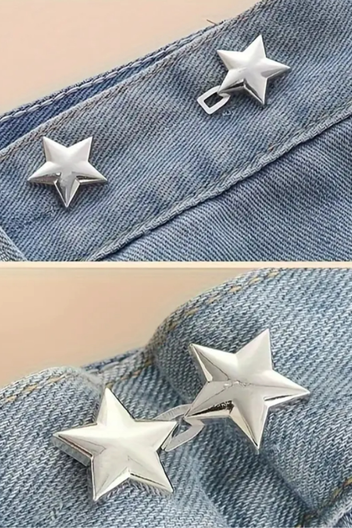 Genel Markalar Pantolon Beli Daraltma Aparatı, Gümüş Renk Yıldız Model, Yıldız, Gümüş Renk görsel 7