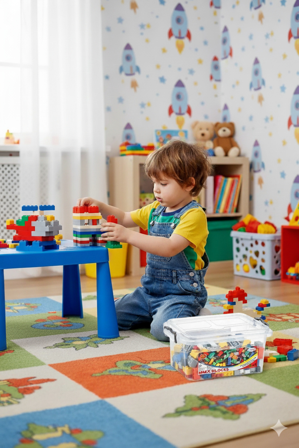 Mmx 144 قطعه بلوک پلاستیکی - جعبه مدل 02 010