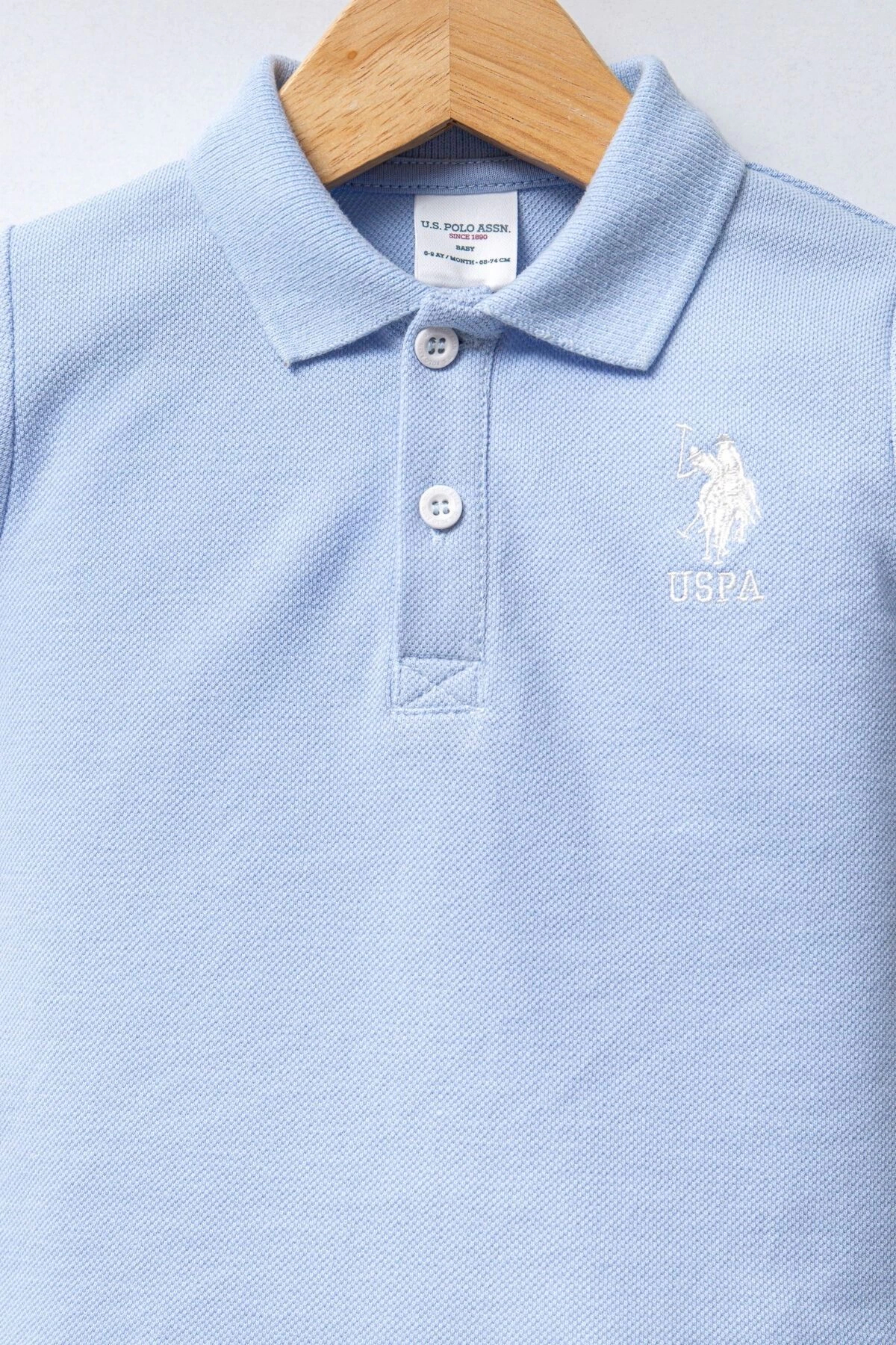 U.S. Polo Assn. Erkek Bebek Tişört Pantolon Takım Beyaz fotoğrafı 2 (önizleme)