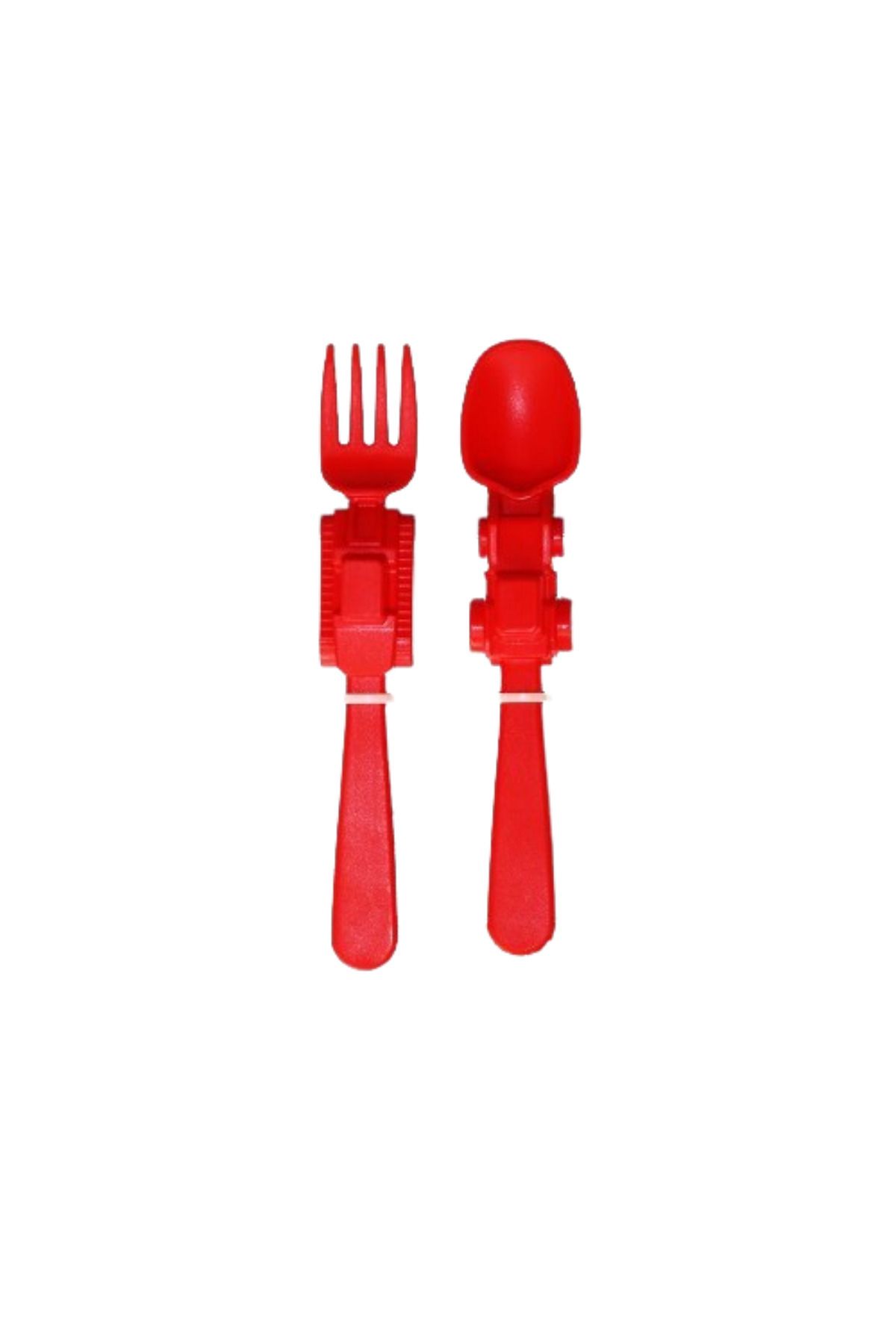 Plastlife Ayıcık Şekilli Mama & Yemek Tabağı, (3 Bölmeli) + Araç Figürlü Plastik Çatal Kaşık Seti fotoğrafı 2 (önizleme)