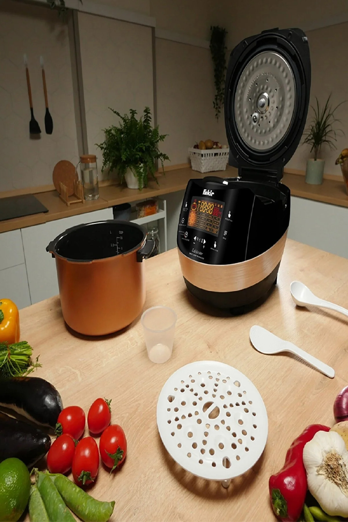 Fakir All In One Buharlı Pişirici 1300 W fotoğrafı 6 (önizleme)