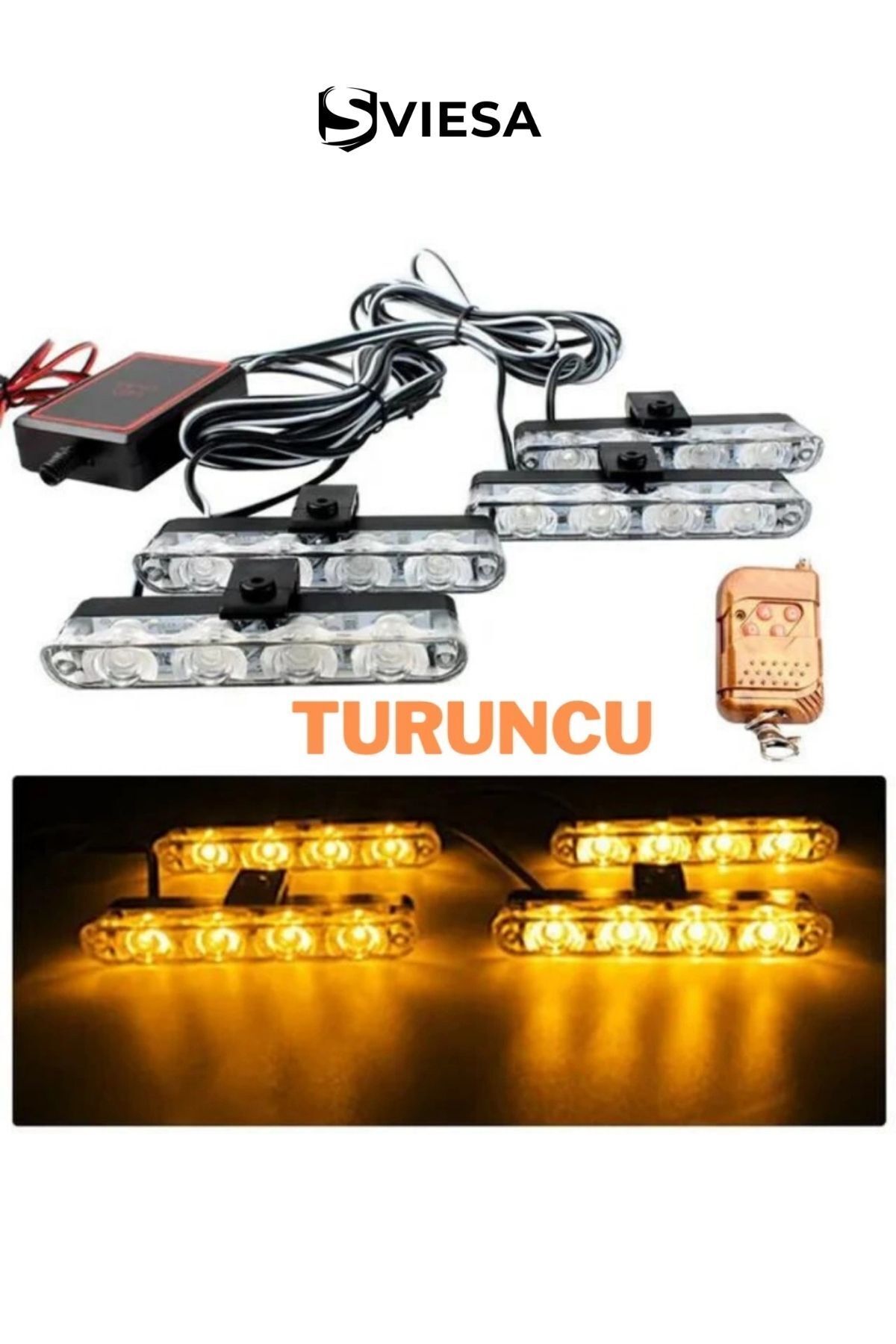 Sviesa Panjur İçi Çakar Turuncu 4x4 Uzaktan Kumandalı