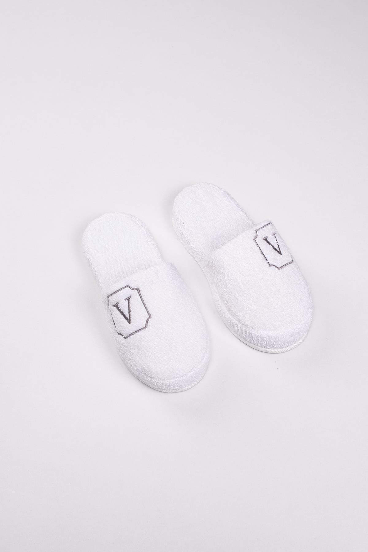  دمپایی حوله‌ای طرح V - کفی ضد لغزش، قابلیت جذب آب بالا