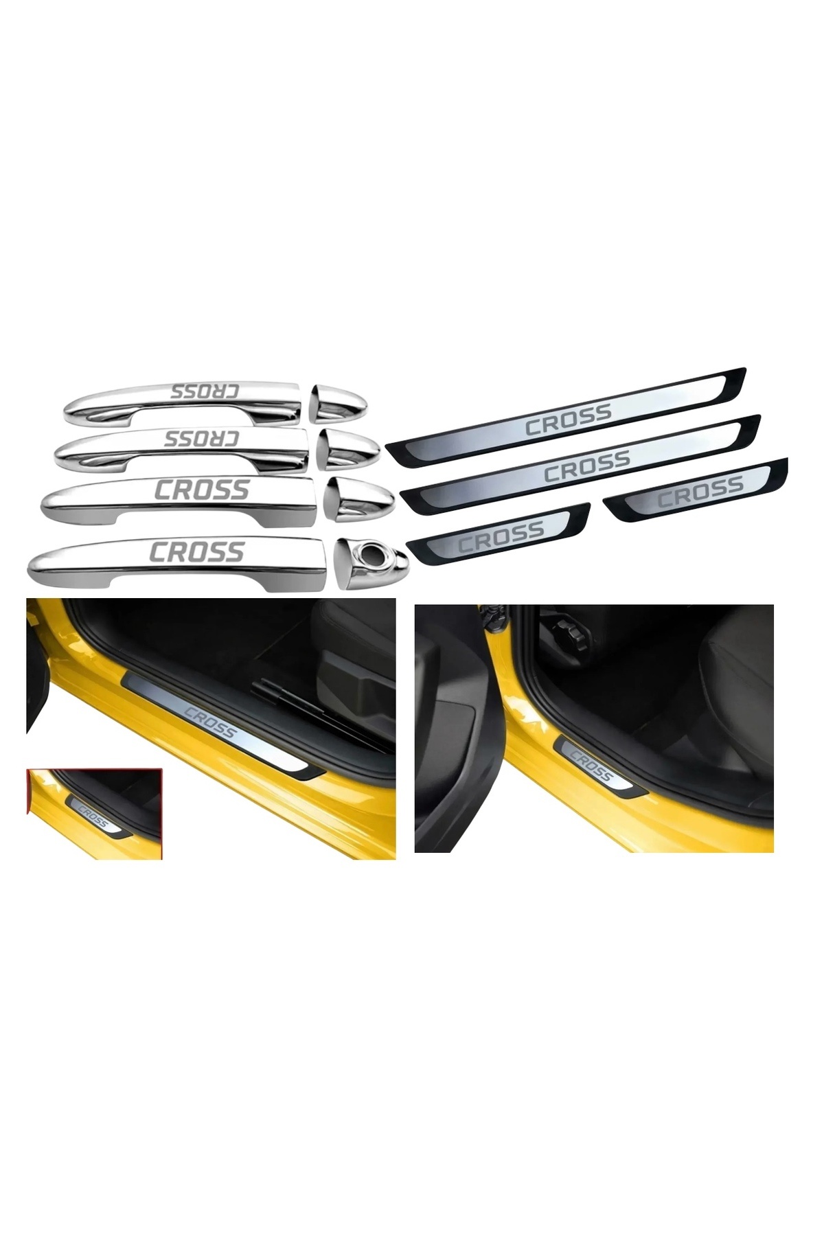 CarEste EGEA CROSS KROM KAPI KOLU VE KAPI EŞİĞİ SET