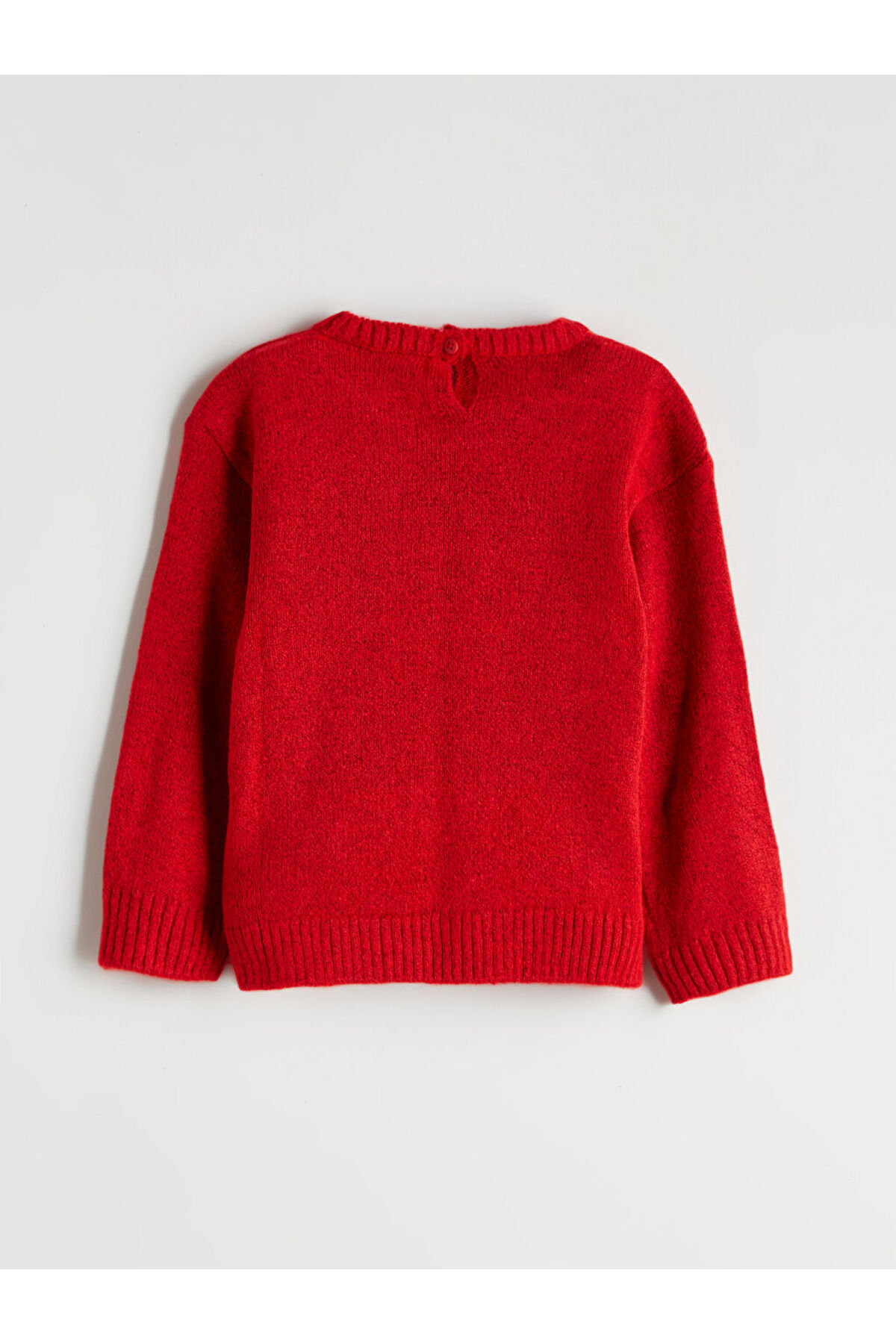 LC Waikiki Kırmızı Bisiklet Yaka Uzun Kollu Kız Çocuk Kazak fotoğrafı 3 (önizleme)