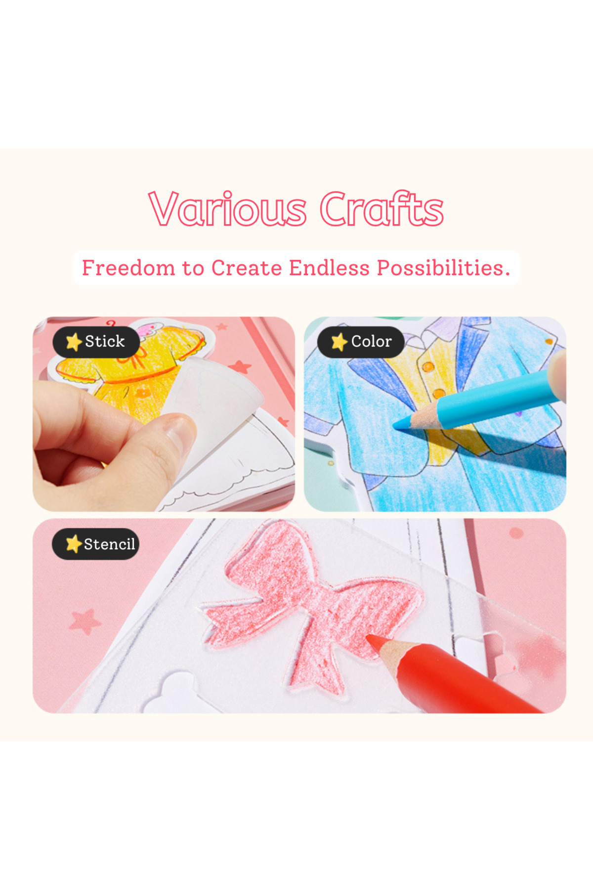 کیت لباس‌سازی پست-ایت خانگی – قلبی