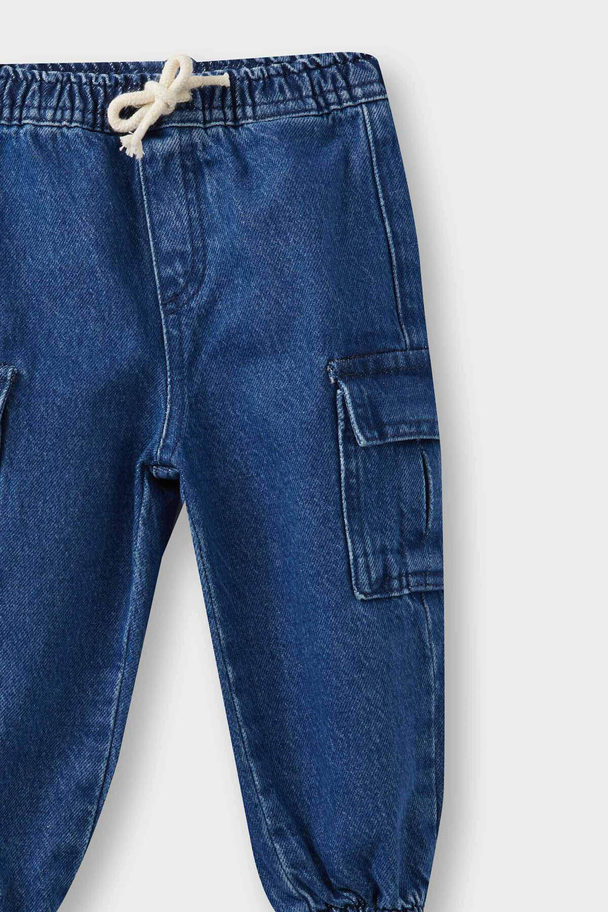 Defacto Jogger Fit Mavi Erkek Bebek Jean Pantolon F3761A5/NM28 fotoğrafı 2 (önizleme)