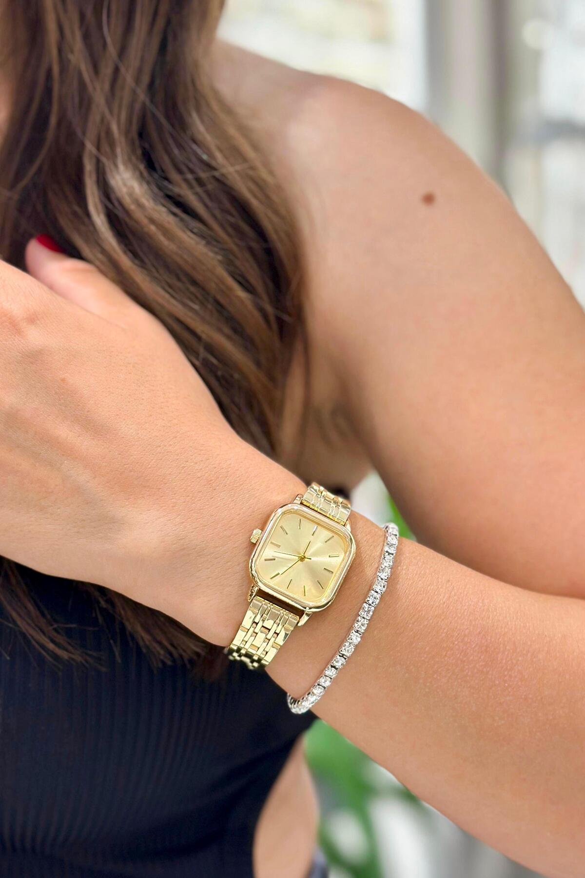 DEEPORA  KARE KASA KADIN KOL SAATİ - Görsel 3