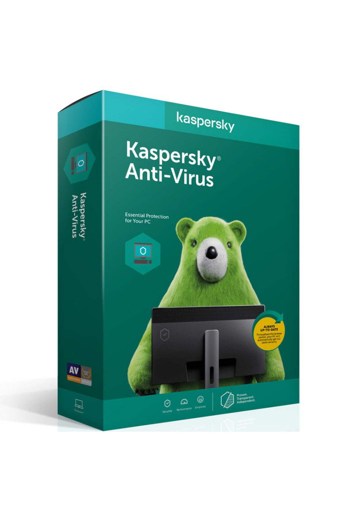 KASPERSKY ANTIVIRUS 3 KULLANICI, 1 YIL, KUTULU ÜRÜN