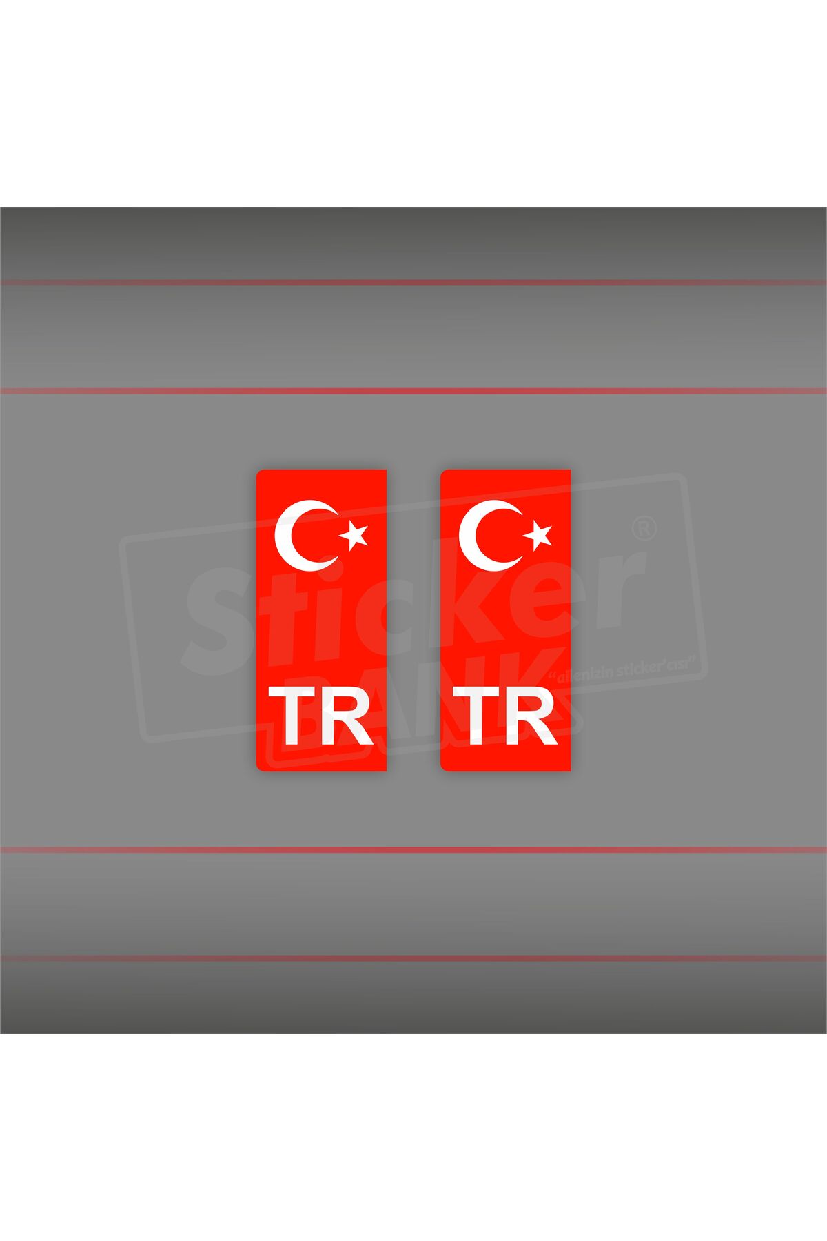 Tr Sticker Cars Sticker Bank StickerBank Araba Sticker Kırmızı TR Sticker - Fiyatı ...
