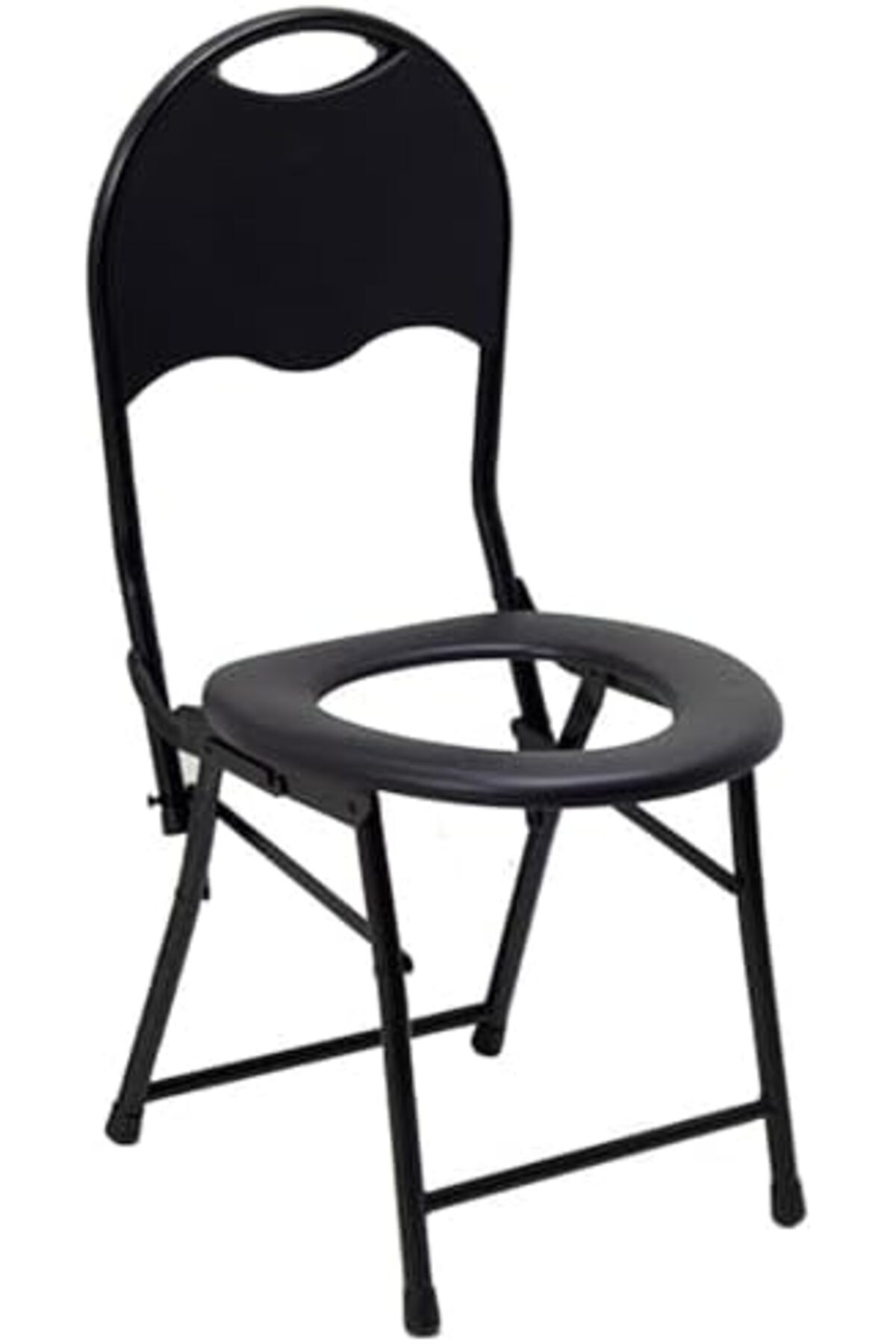 كرسي مرحاض قابل للطي محمول من OYDAS - أسود