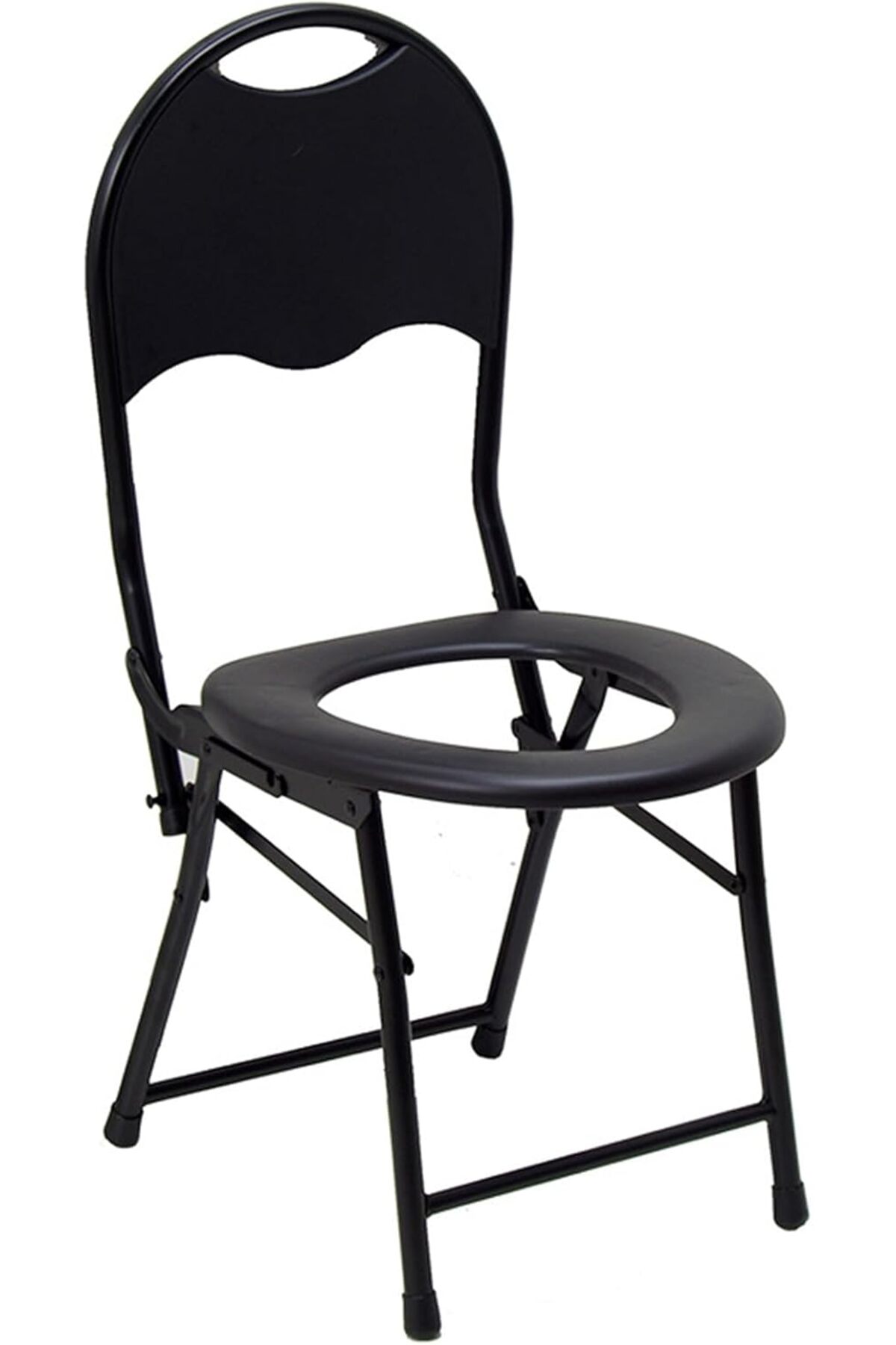 كرسي مرحاض قابل للطي محمول من OYDAS - أسود