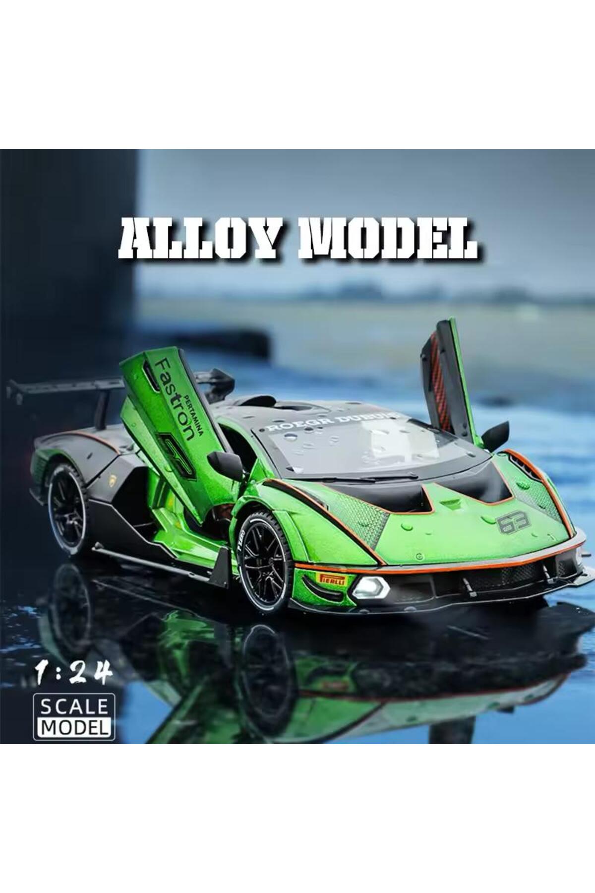 scntoys 1:24 Ölçek Lamborghini Essenza SCV12 Diecast Model Araba