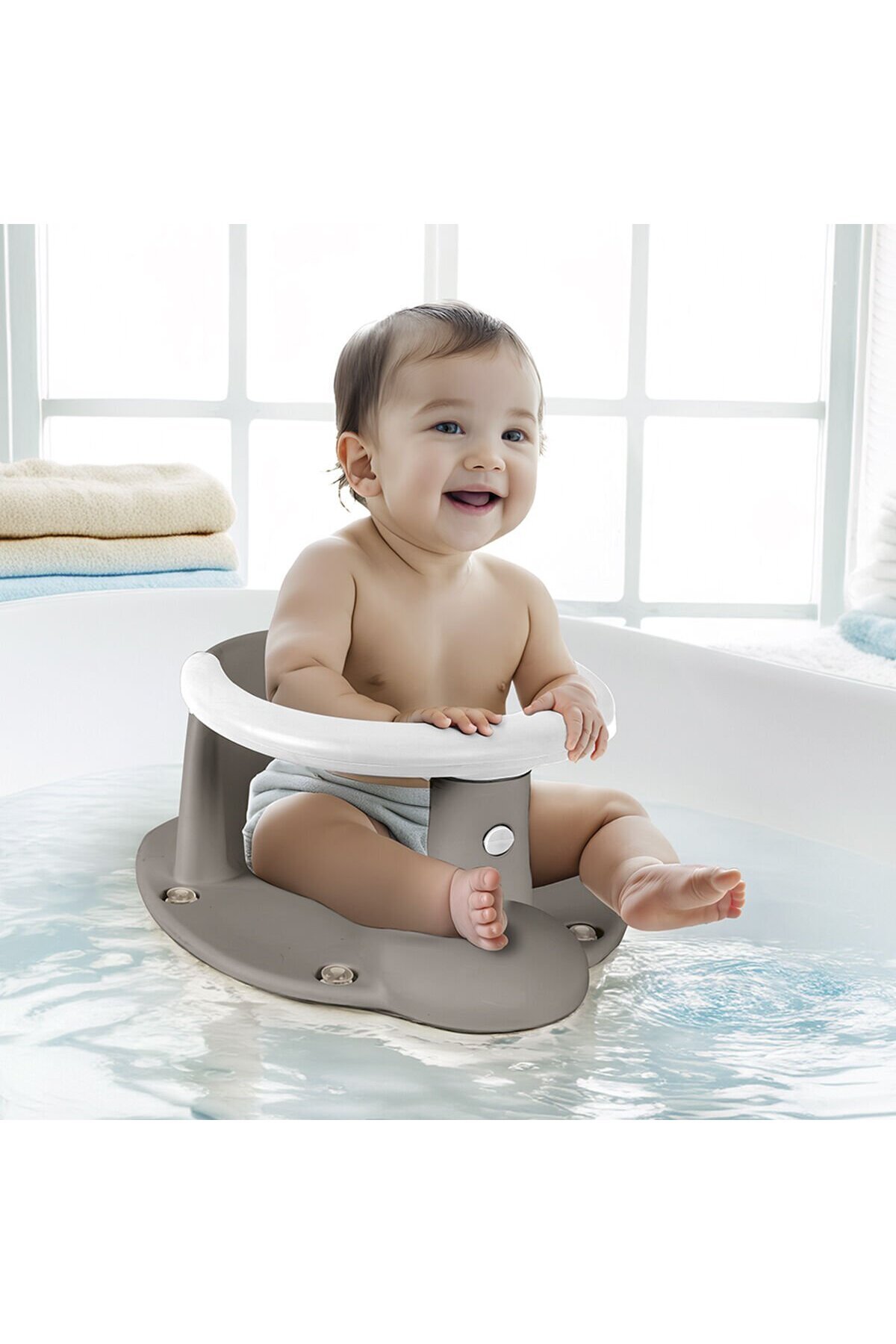 ۷۴۶۸ صندلی حمام کودک، خاکستری سنگی