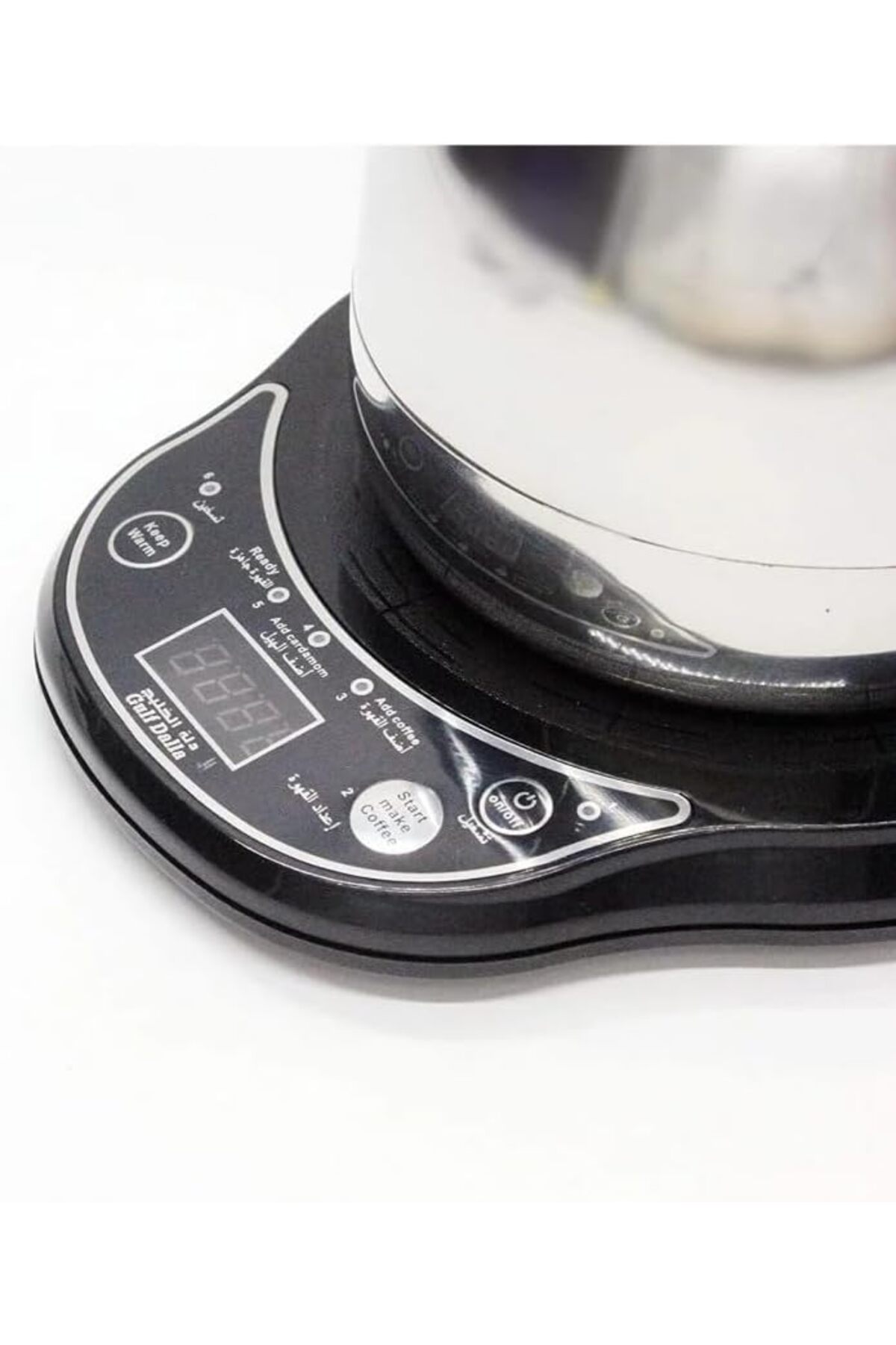 دلة تحضير قهوة عربية كهربائي GA-C91839 من دلة الخليج سعة 1 لتر - فضي