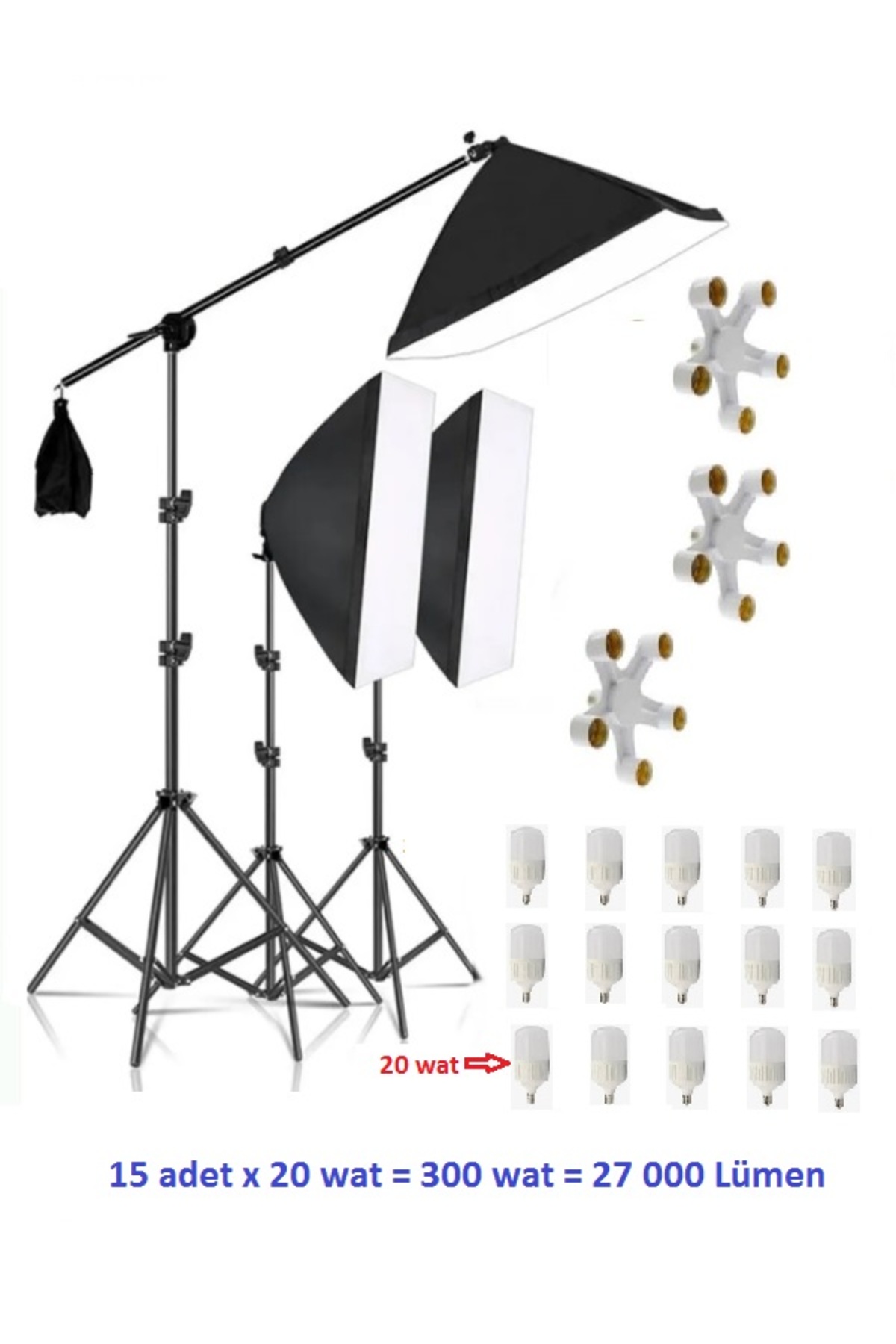 5 duy Ürün çekimi Reklam Stüdyo Youtube Vlog Tiktok Canlı Yayın için 50x70cm Softbox sabit şık Seti
