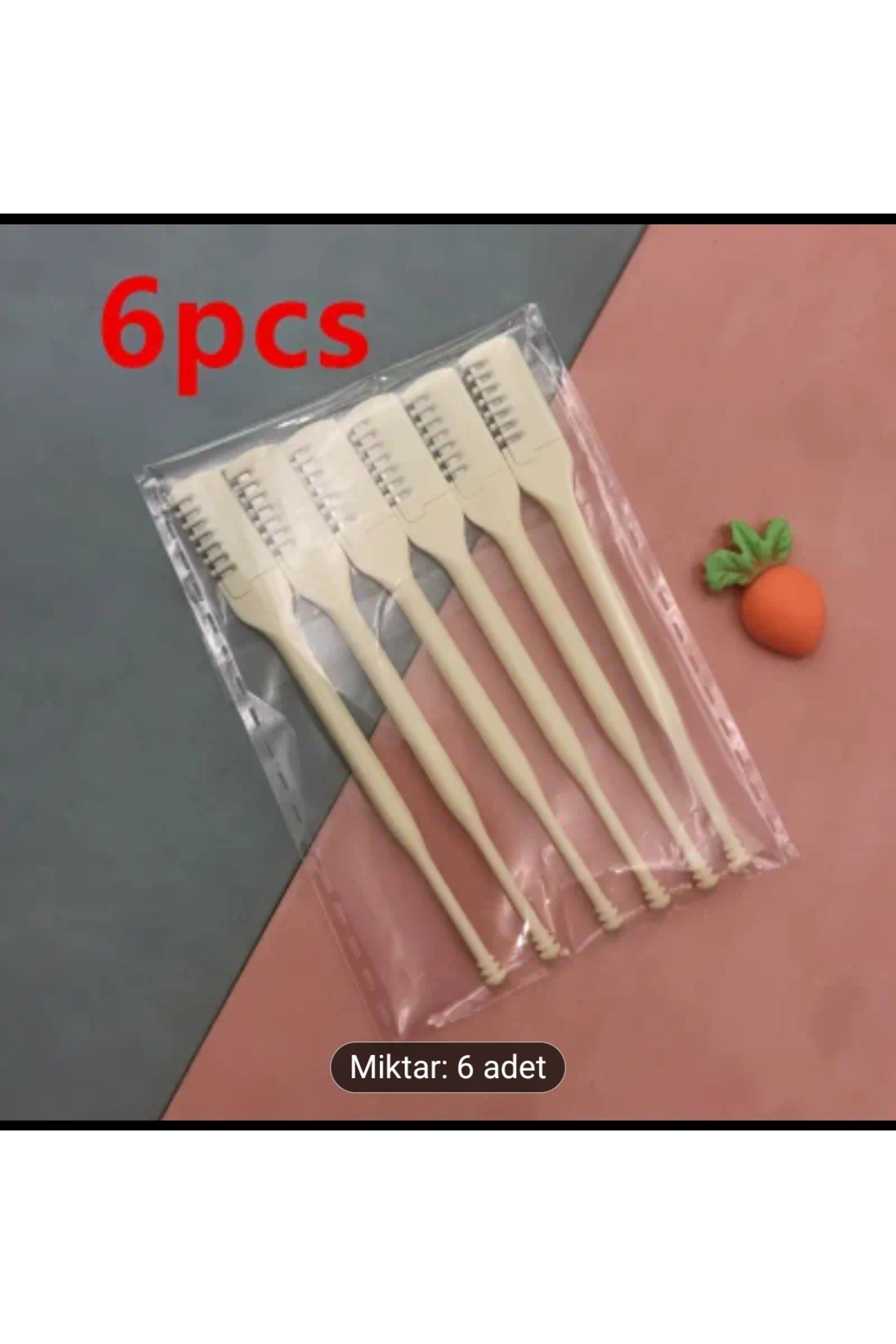 ORGANICYOU YIWU 6 Adet Manuel Burun Kılı Makası - 360° Dönen Bıçaklar, Ergonomik Sap, Dayanıklı Plastik