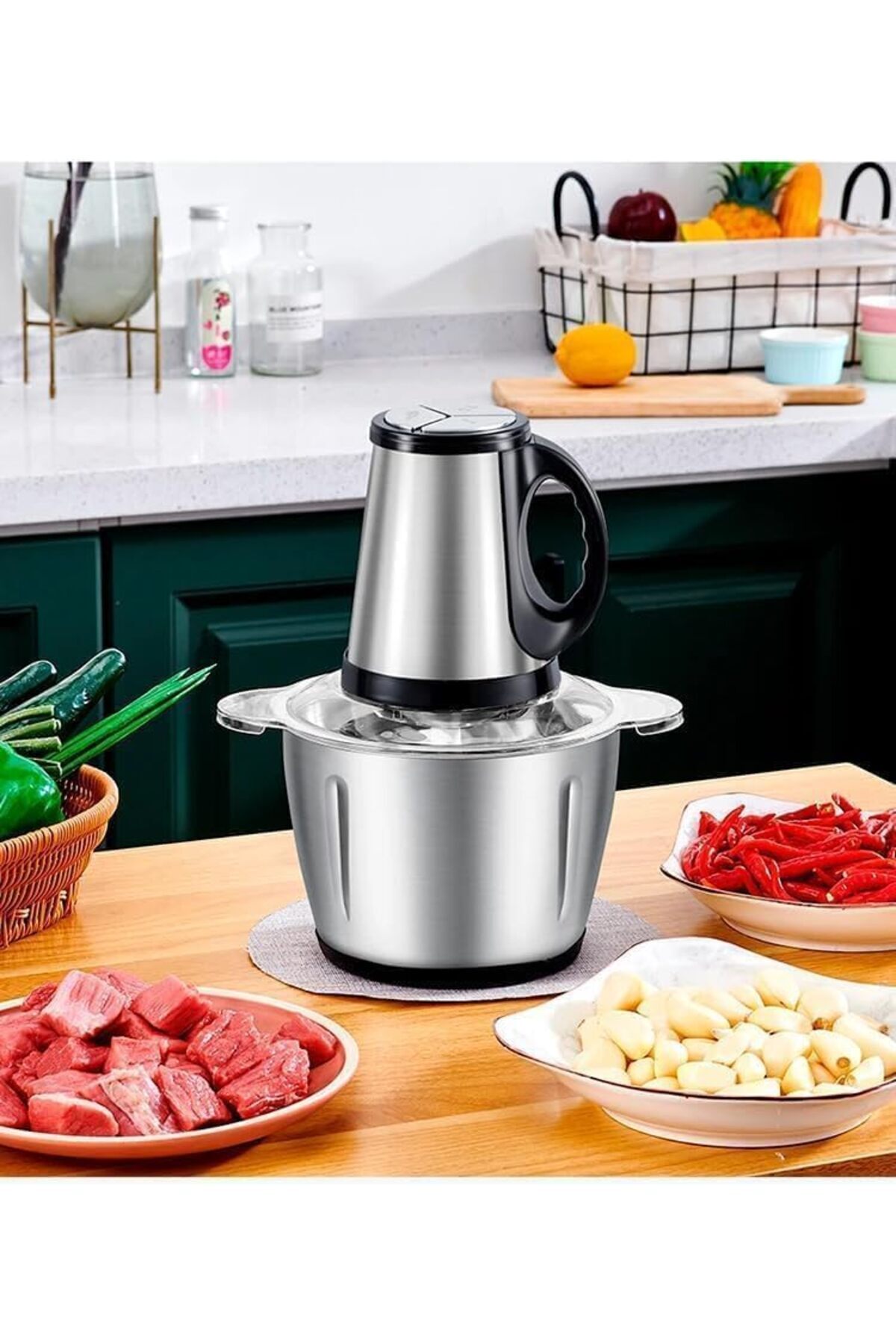 Generic Electric Chopper Grinder 5L Mincer｜850W High power Meat Grinder｜Multifunctional Chopper｜3 Spee