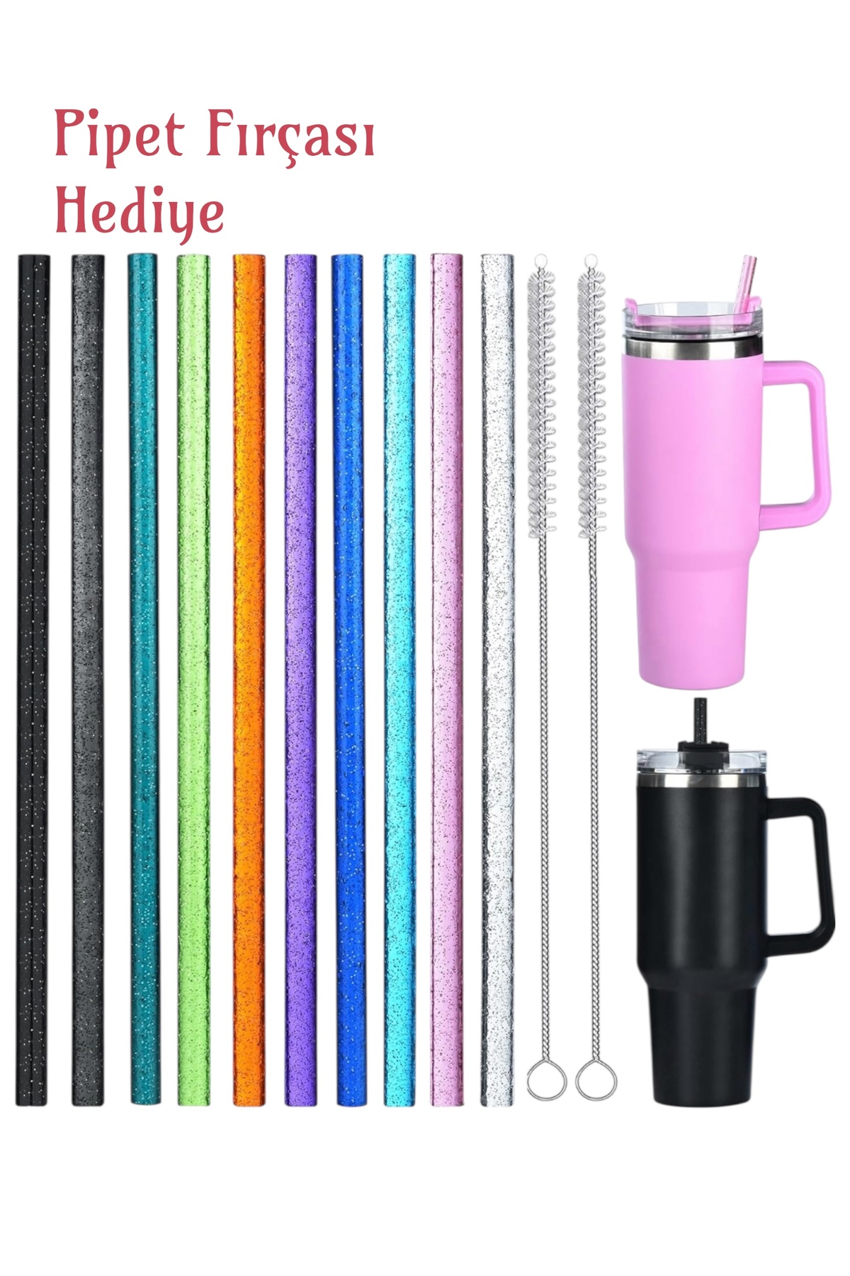 6 x Tritan Glitter Glitter Pipettes Compatible with 30cm