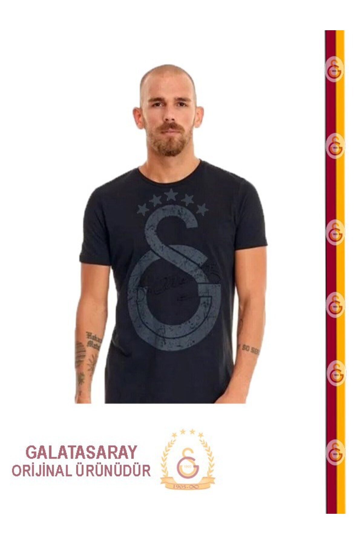 Galatasaray Orijinal Atatürk İmzalı 5 Yıldız Tshirt
