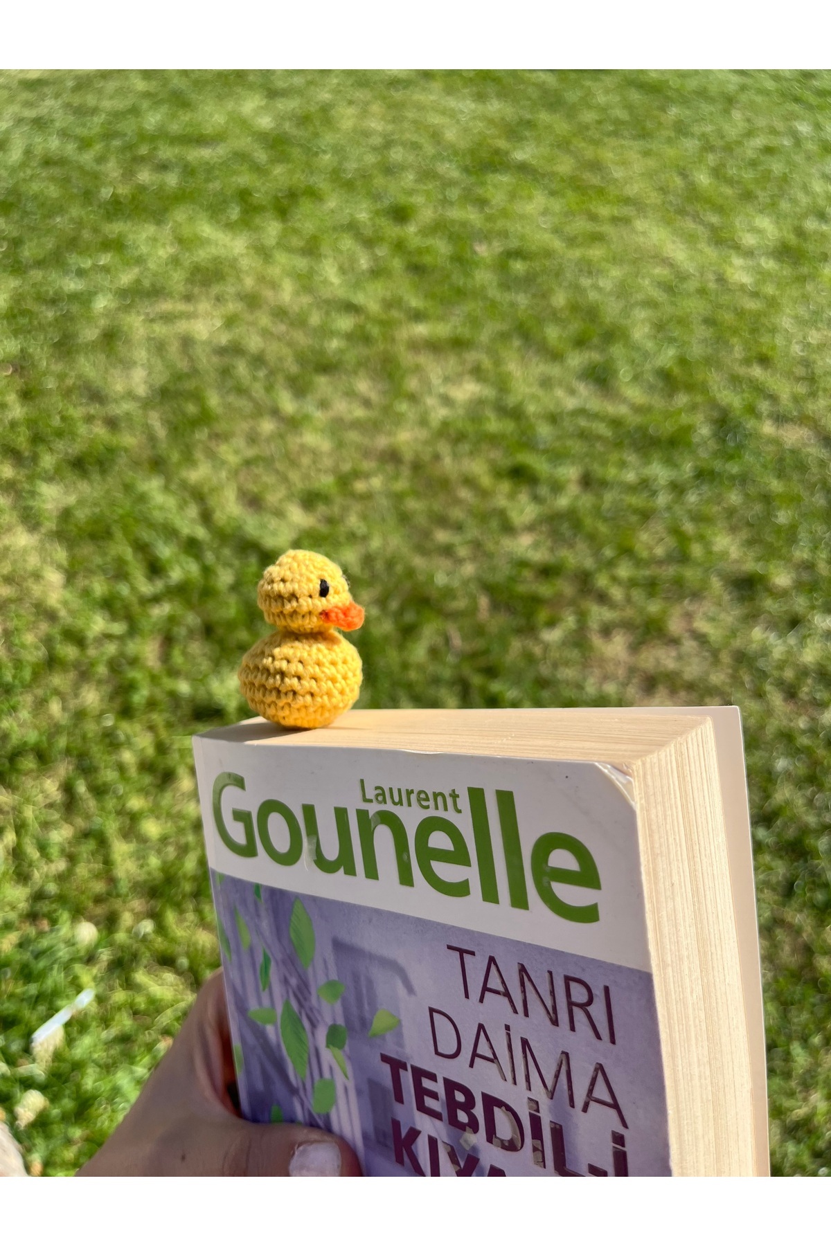 sumicorn Sevimli Ördek Amigurumi Örgü Kitap Ayracı,Kitap Aksesuarı,Kitap Severler için Hediye