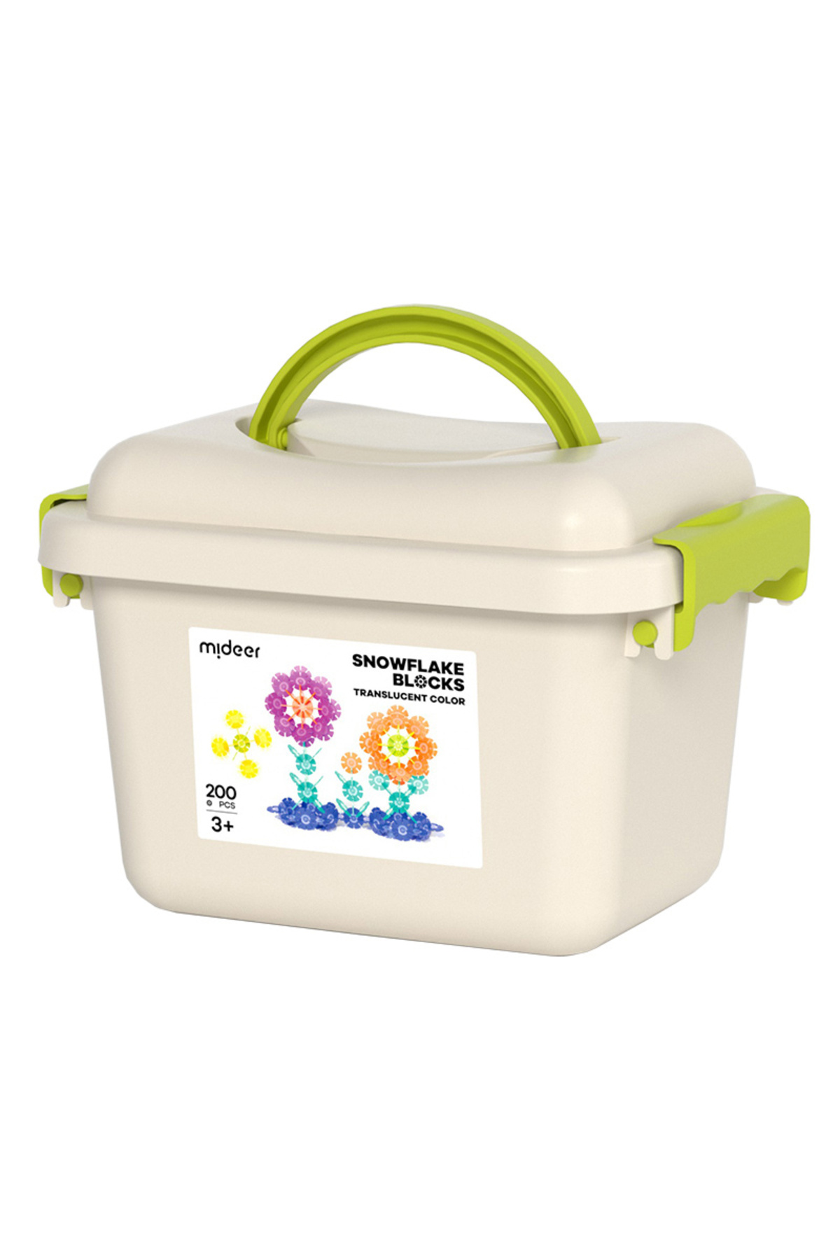 بلوک‌های رنگارنگ برف‌دانه ۲۰۰ تکه