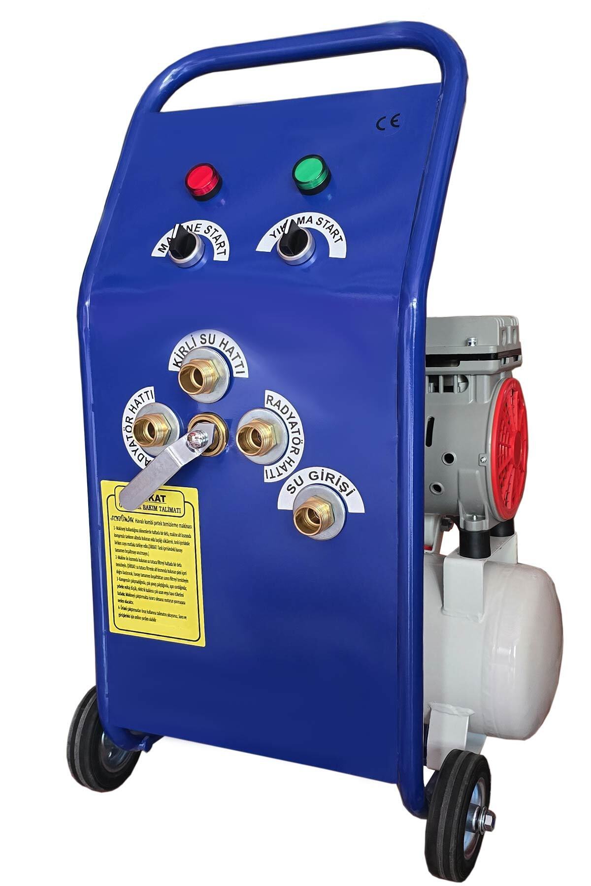 Seybomak Havalı Petek Temizleme Makinesi Çift Yönlü mavi 1 hp