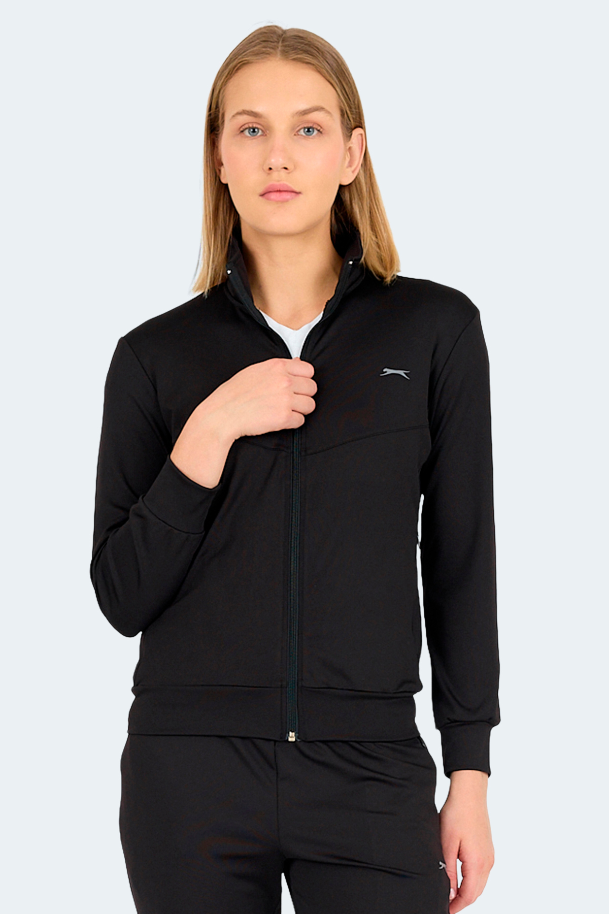 Slazenger REVOLT Kadın Sweatshirt Siyah görsel 3