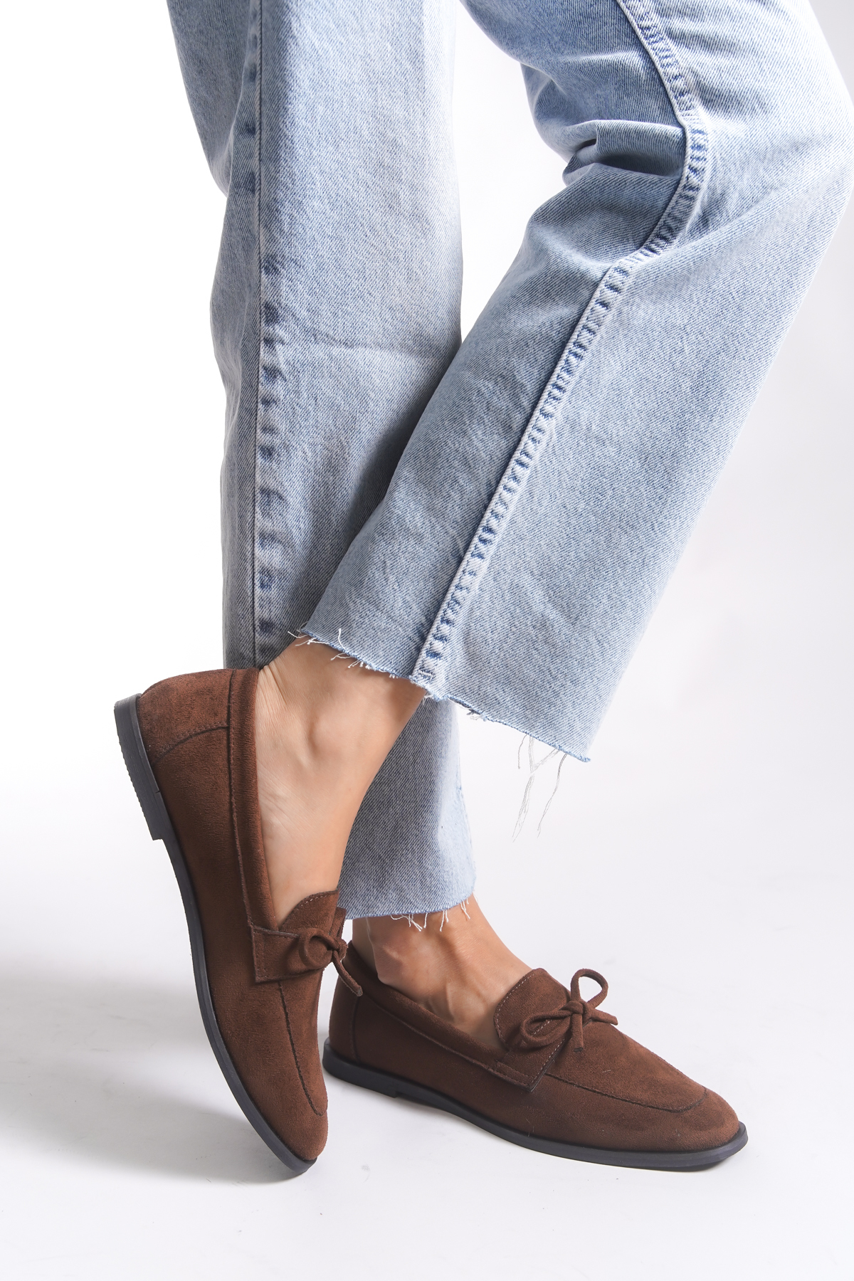 Riccon  Kadın Babet 001295Babet Kahverengi Süet - Görsel 5