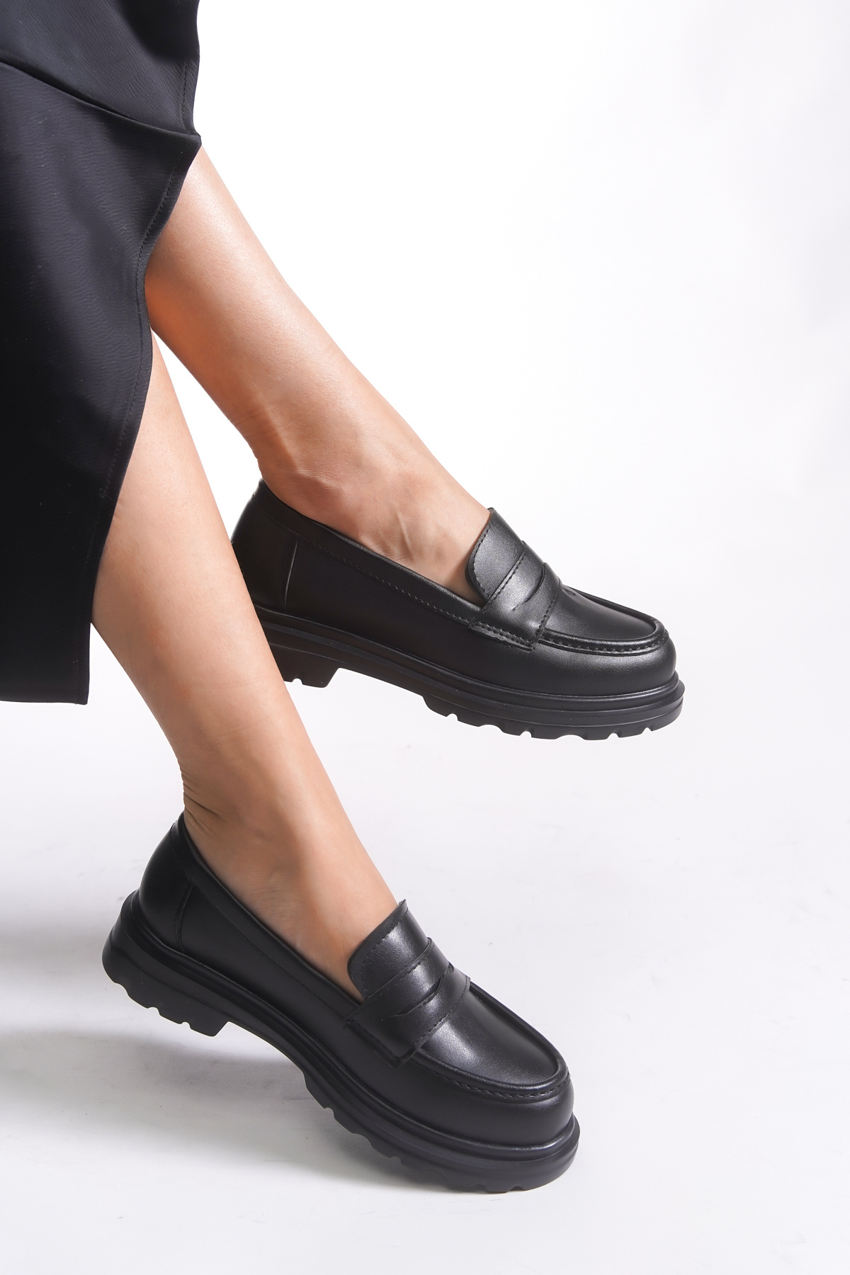 Riccon  Kadın Loafer 0012511 Siyah - Görsel 2