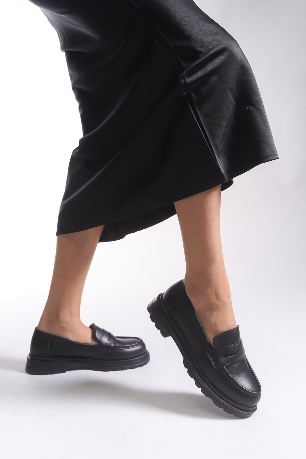 Riccon  Kadın Loafer 0012511 Siyah - Görsel 3