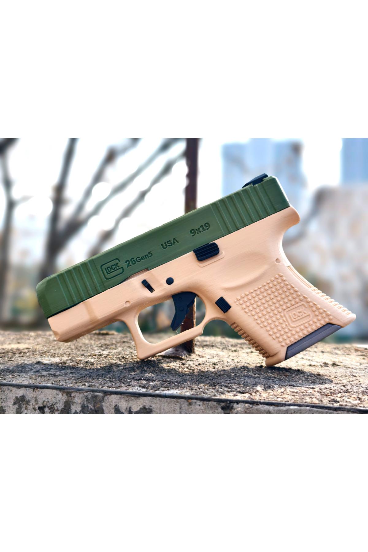 Szdesing Glock 26Gen5 Oyuncak Tabanca Maketi Cosplay için Plastik