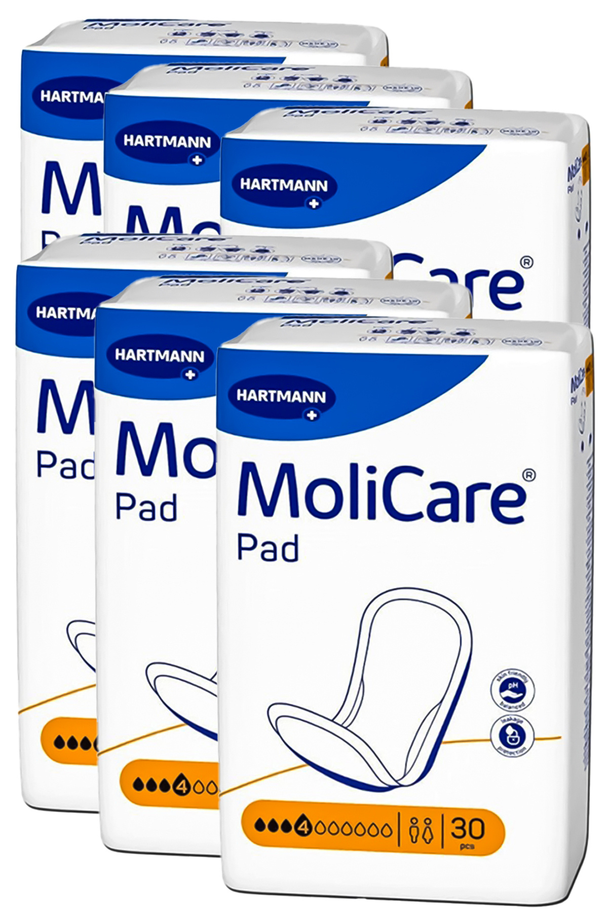 MOLICARE Hartmann Mesane Pedi 30'lu Ped - 6 Paket , 180adet