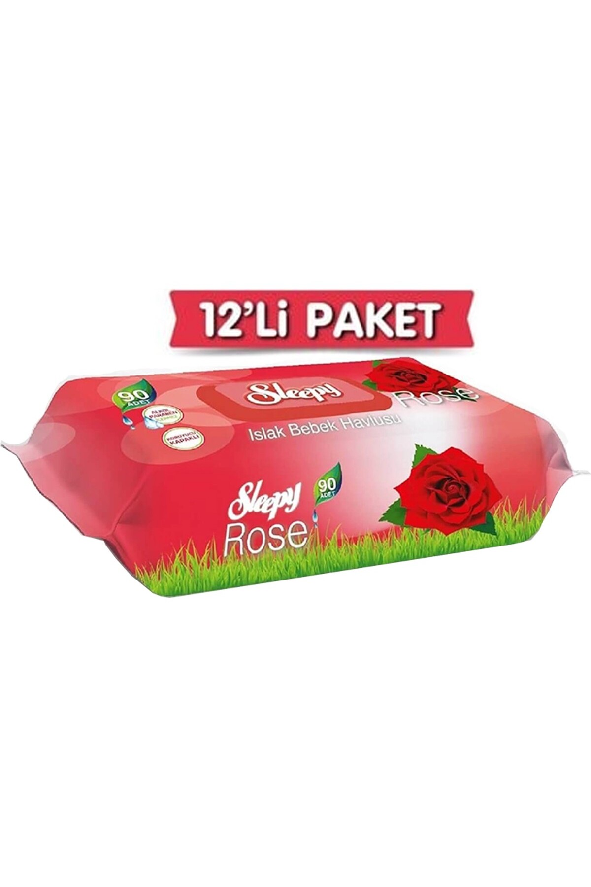 Sleepy Gül Kokulu Islak Havlu 90 Yaprak x 12 Adet - Fiyatı, Yorumları