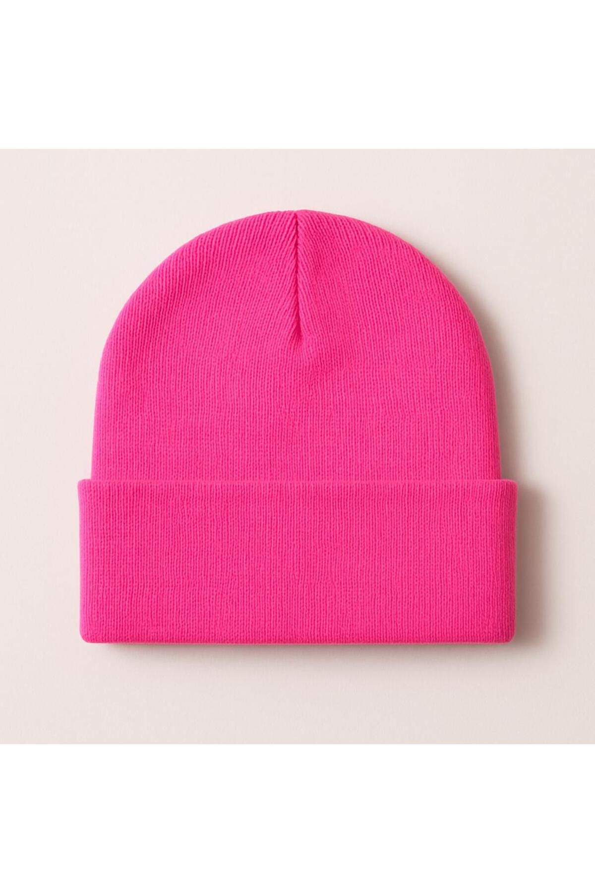 kuru Unisex Neon Sarı Bere