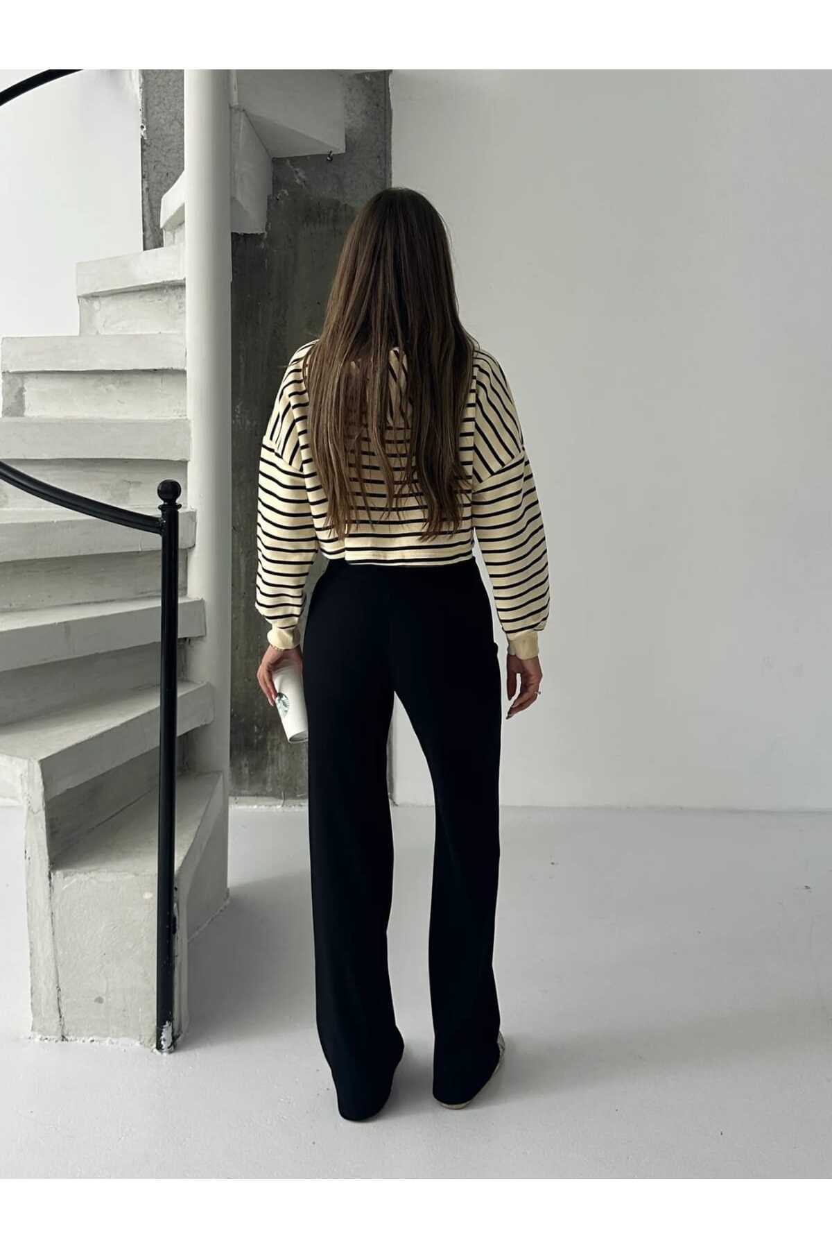 Genel Markalar  Fitilli Bağcıklı Eşofman - Görsel 4