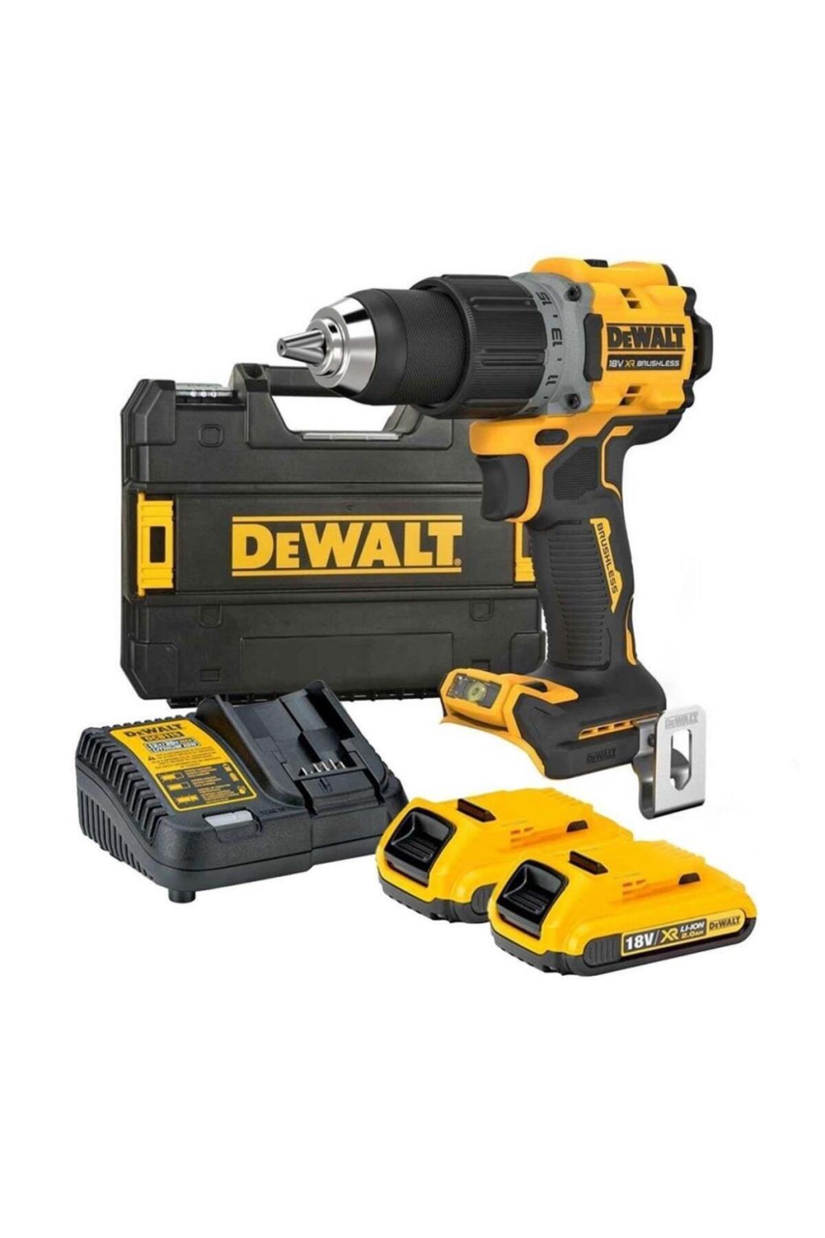 Dewalt DCD800D2T-QW 18V XR Kömürsüz Kompakt Matkap (2x2.0Ah Akü + Çanta)
