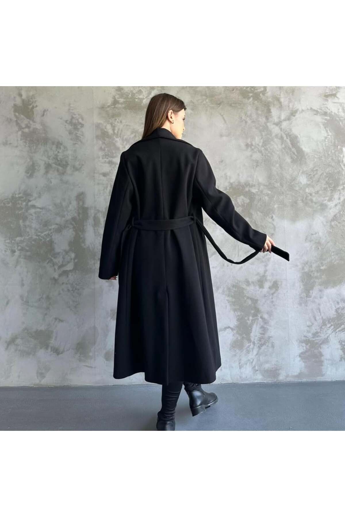 Fibula  Şal yaka kaşe manto - Görsel 2