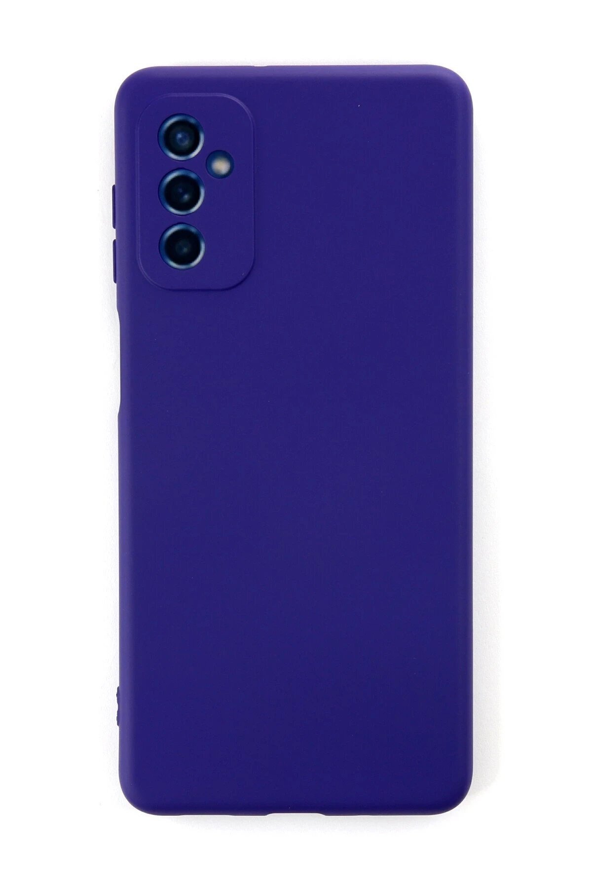 Northcity Samsung Galaxy M52 5G Uyumlu Kılıf Nano içi Kadife Silikon - Mor-(5796)