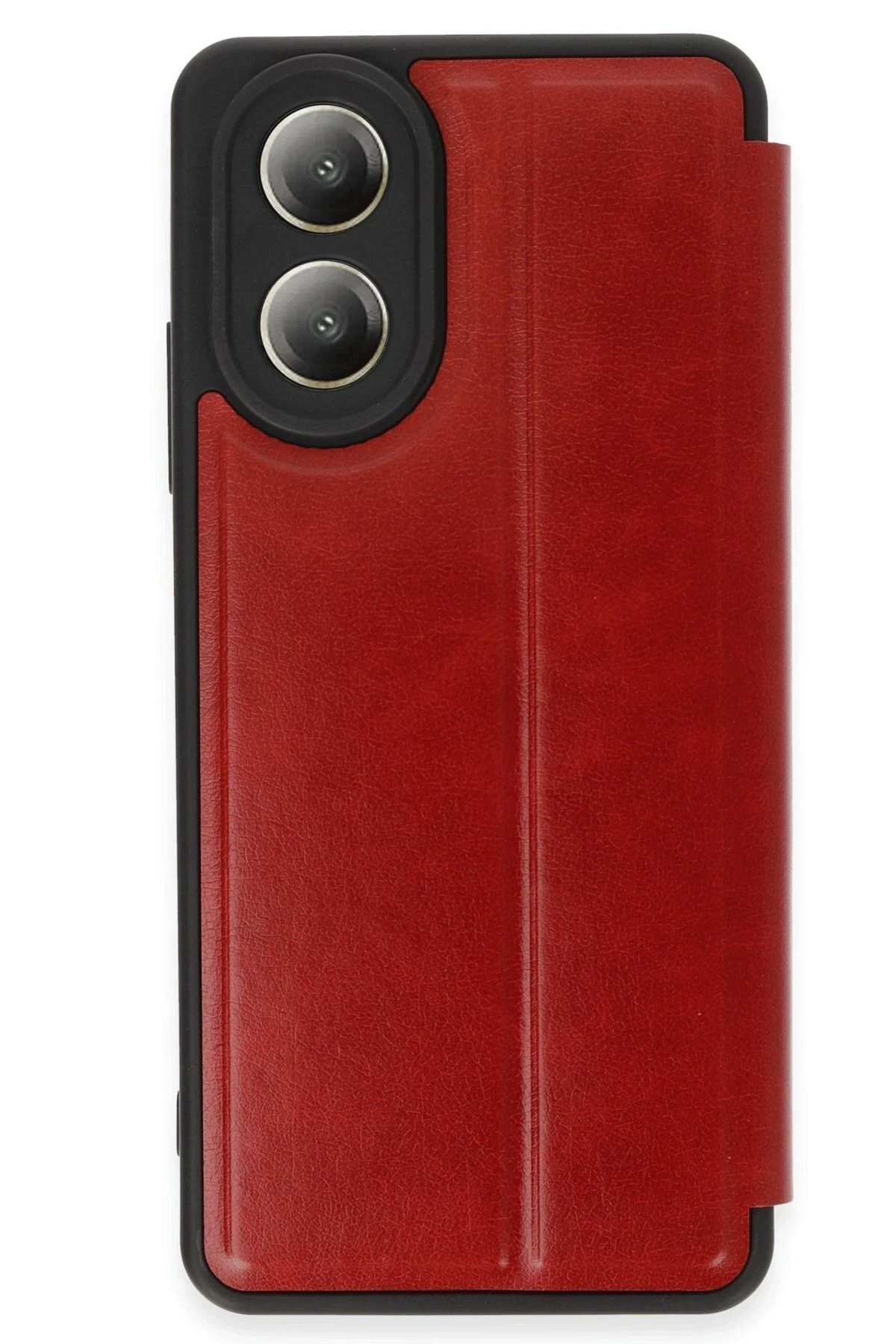 Northcity Oppo A38 Kılıf Flip Cover - Kırmızı-(5796)