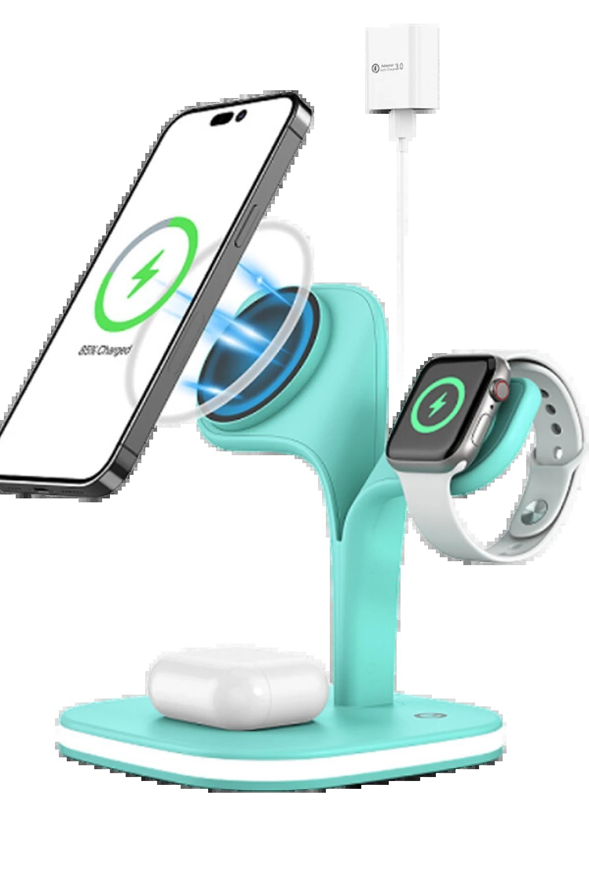 SHC42000 Ym-Ud22 Kablosuz Şarj Masaüstü Set - Yeşil-(5796)