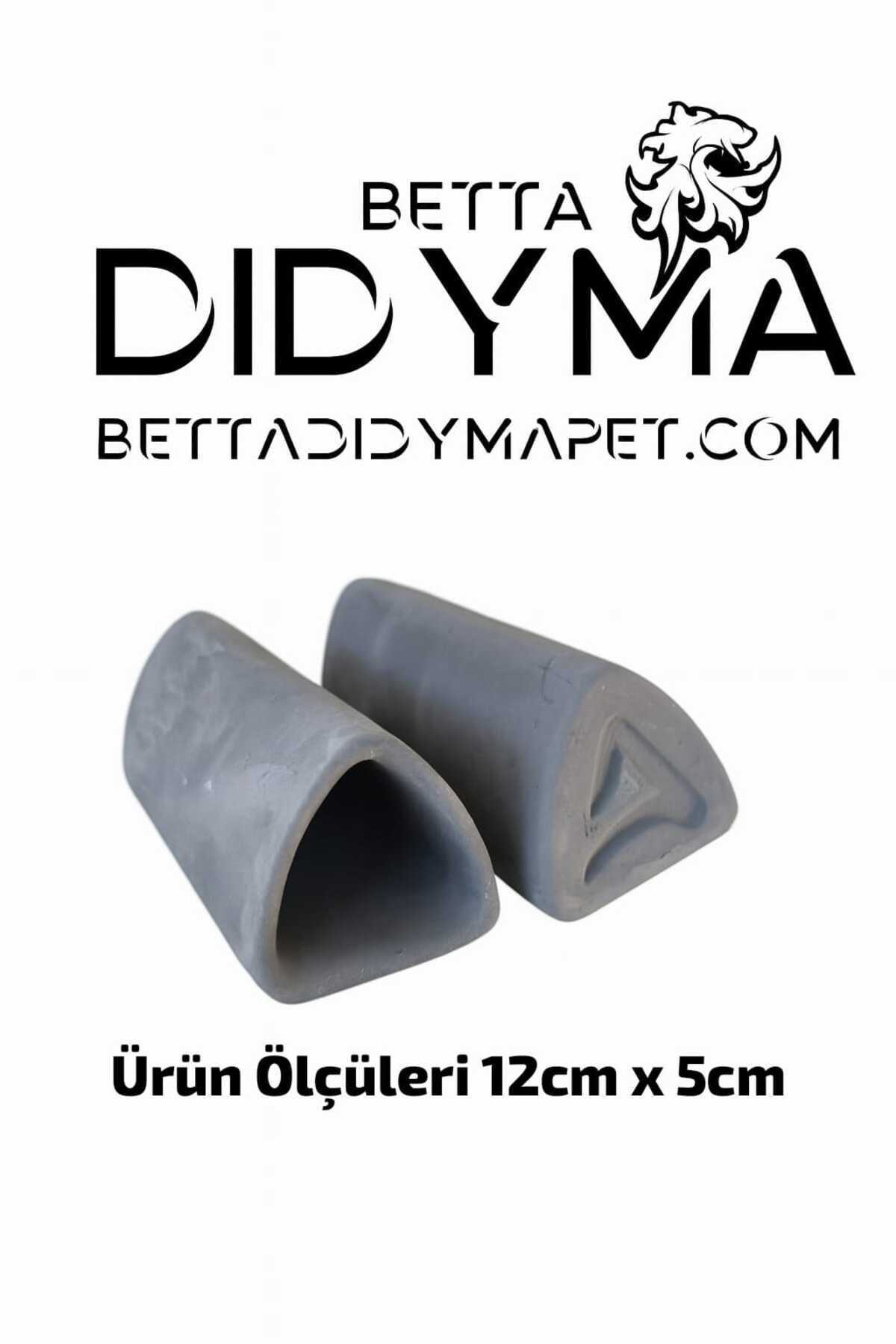 Betta Didyma Alba Seramik Vatoz / Pleco Yuvası Üçgen Model %100 Seramik
