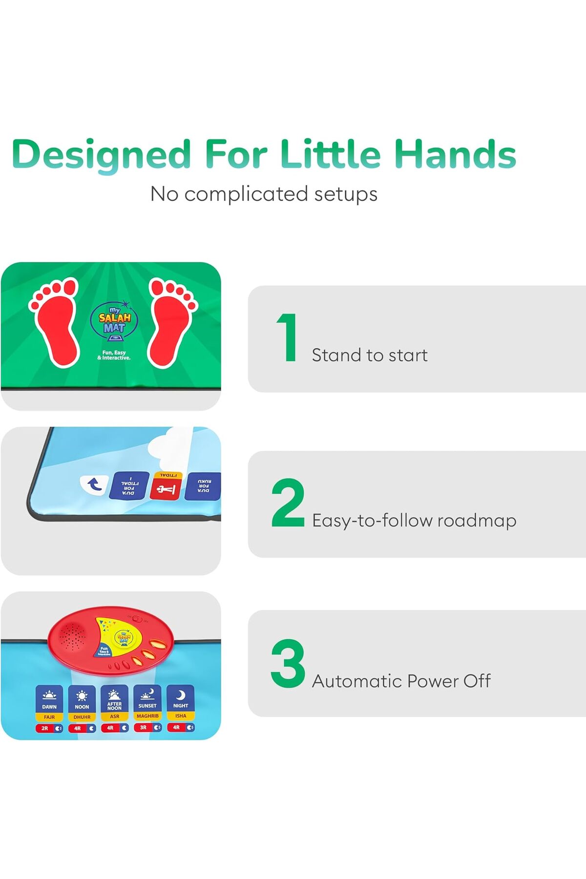 فرش سجاده آموزشی: سرگرم‌کننده، آسان و تعاملی، سجاده نماز کودکان