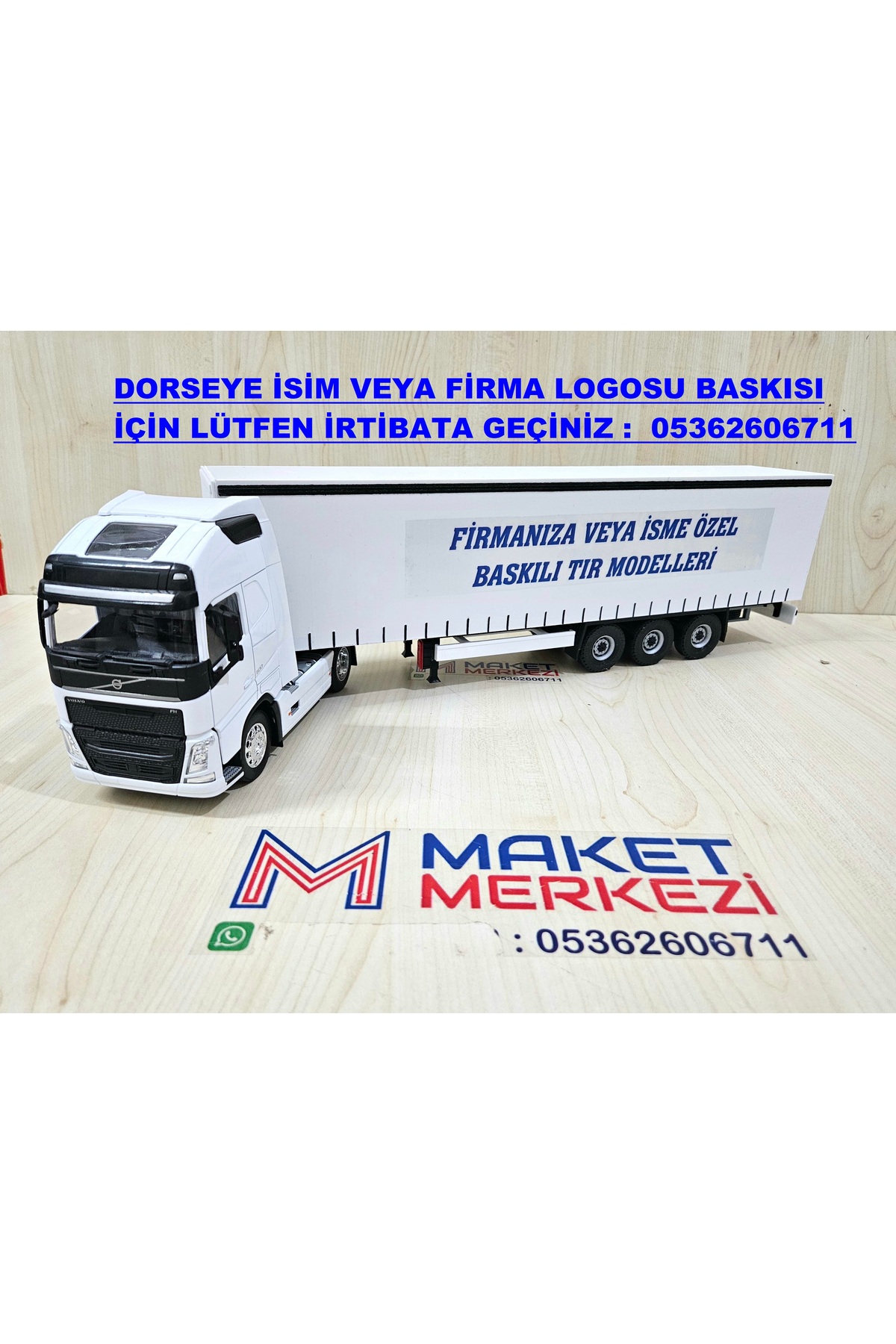 WELLY Yarım metre uzunlukta 1/32 VOLVO FH4 TENTELİ TIR MAKETİ