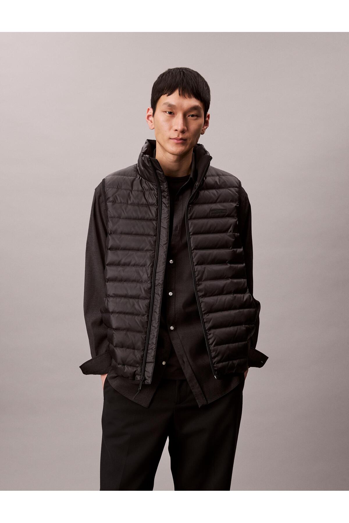 کلوین کلاین جلیقه مردانه سایز معمولی لحافی و پددار - مشکی