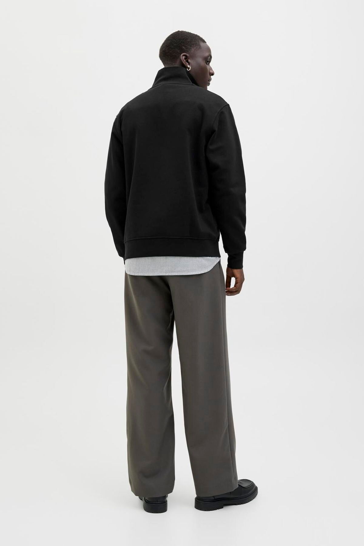 Jack & Jones Jack Jones Soho Relax Fit Yaka Fermuarlı Erkek Sweat 12278793 görsel 3