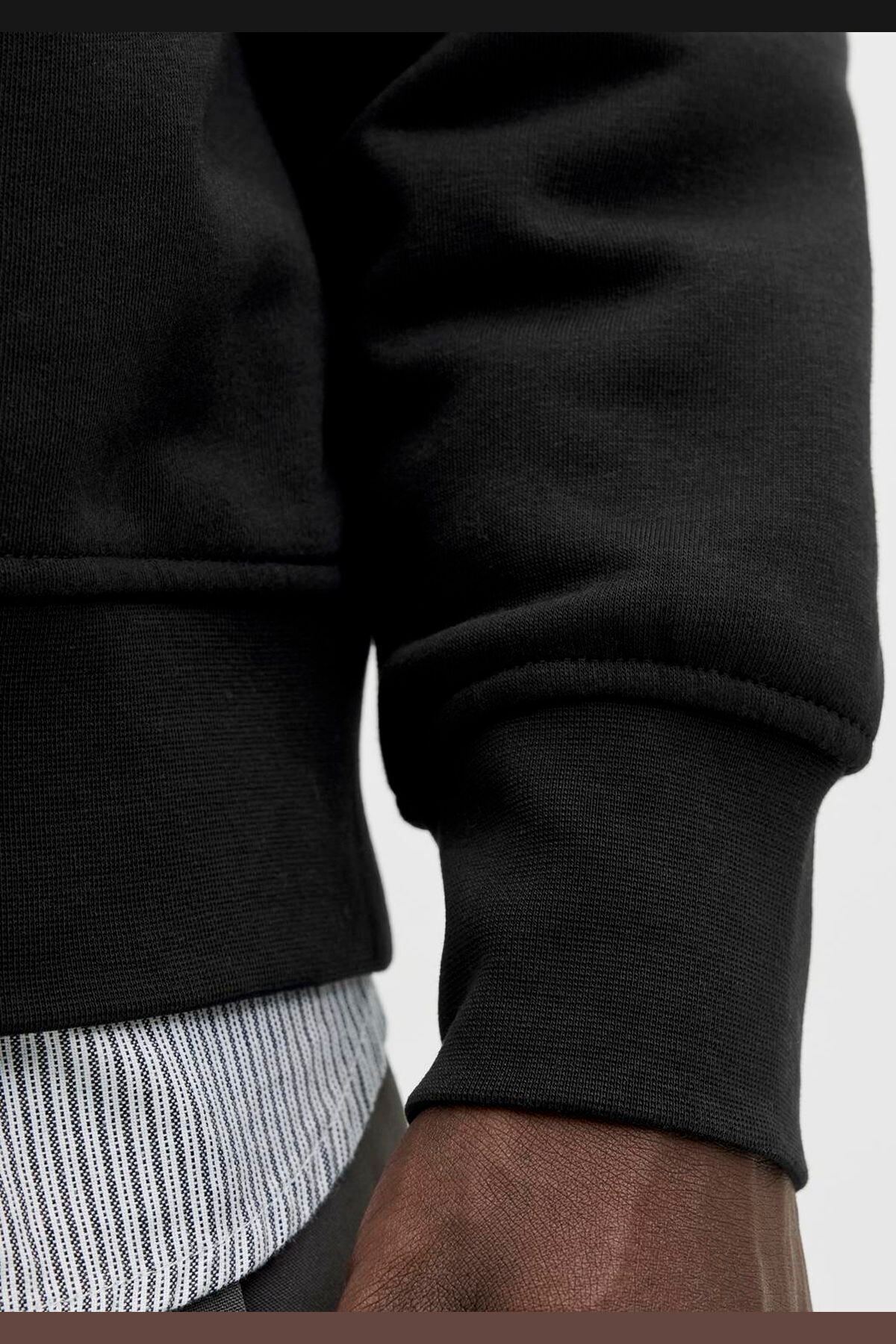 Jack & Jones Jack Jones Soho Relax Fit Yaka Fermuarlı Erkek Sweat 12278793 görsel 7