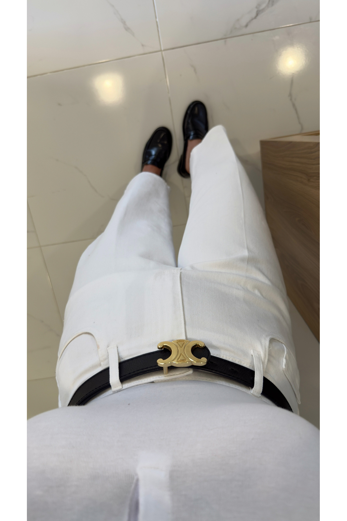 BİRCANÇİL  Ernest Beyaz Barrel Jean - Görsel 2