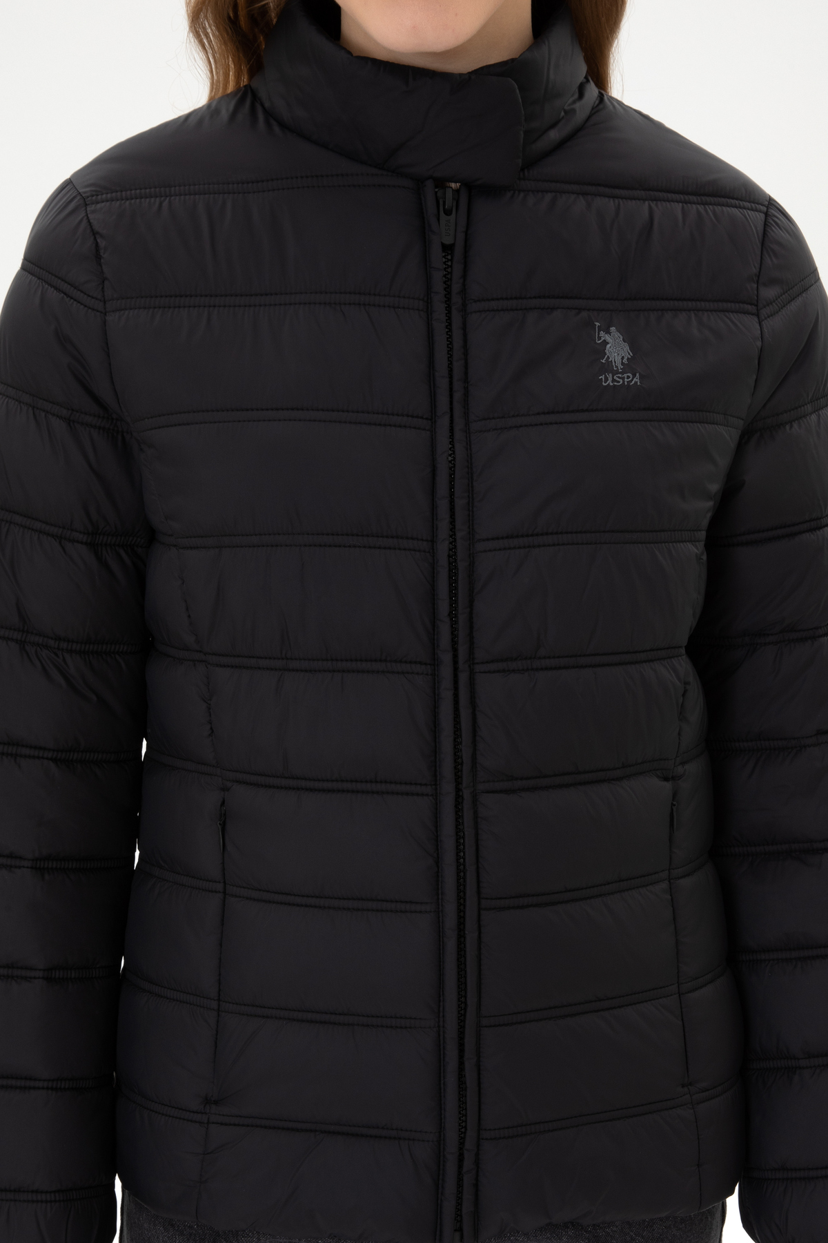 U.S. Polo Assn. Kadın Siyah Mont 50312005-VR046 görsel 6